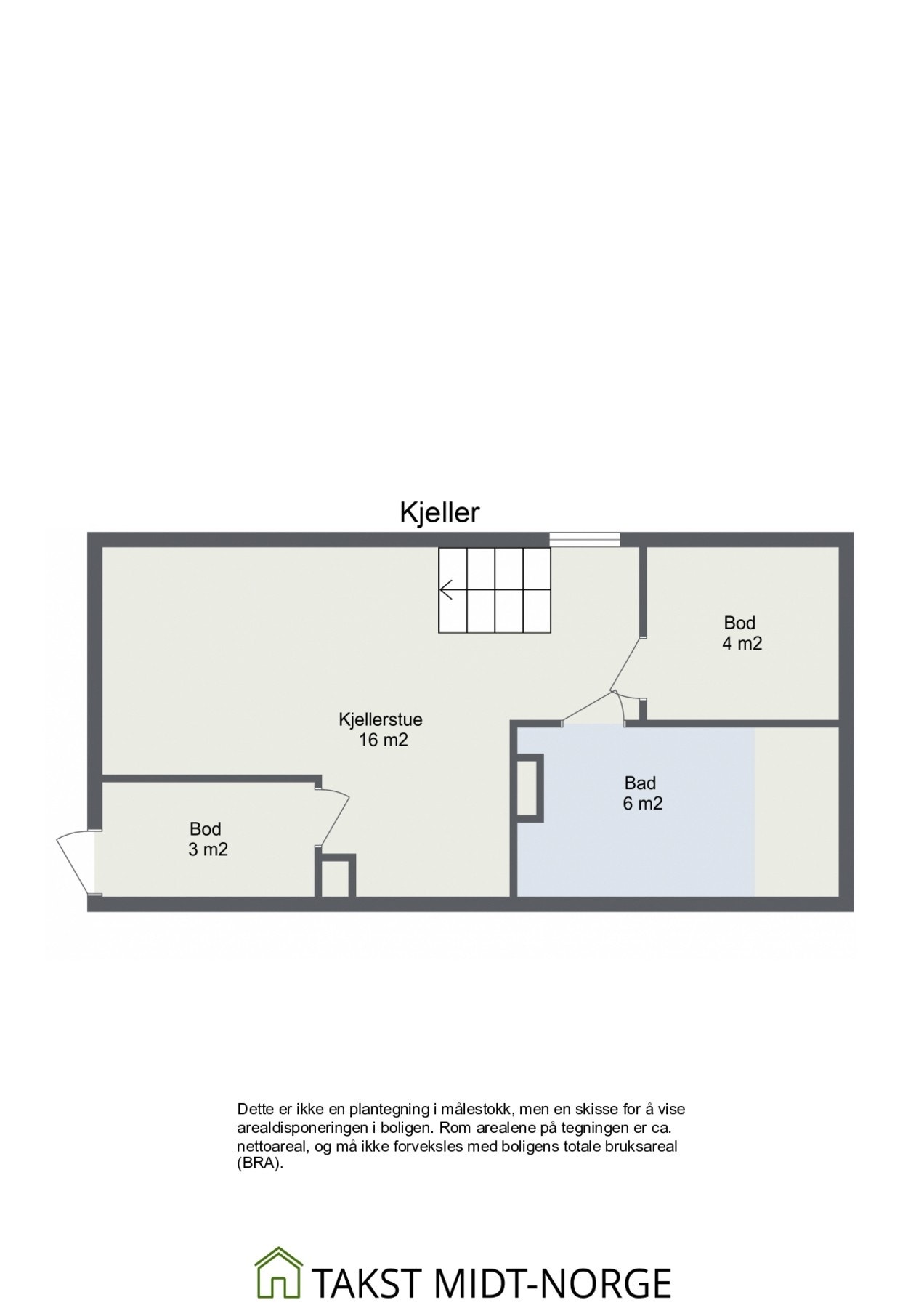Planskisse kjelleretasje Galleribilde