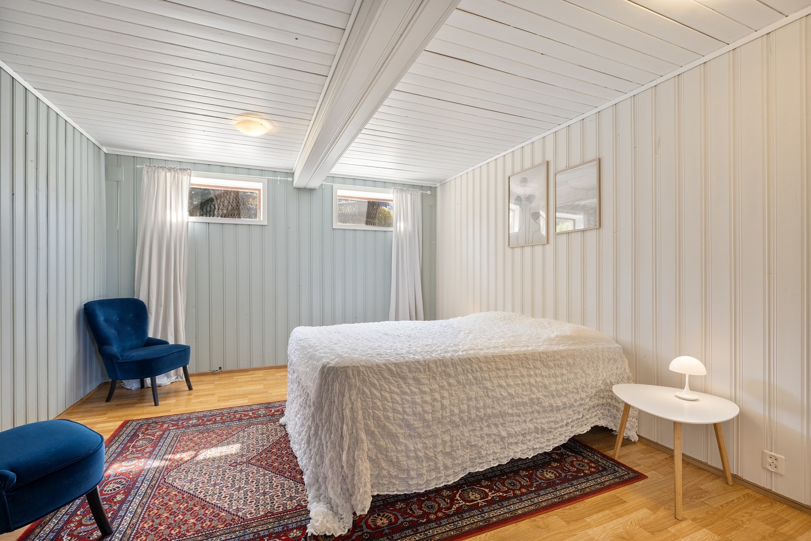 Rom på 15,8 m² innredet som kjellerstue/soverom (ikke omsøkt hos Trondheim kommune). Galleribilde