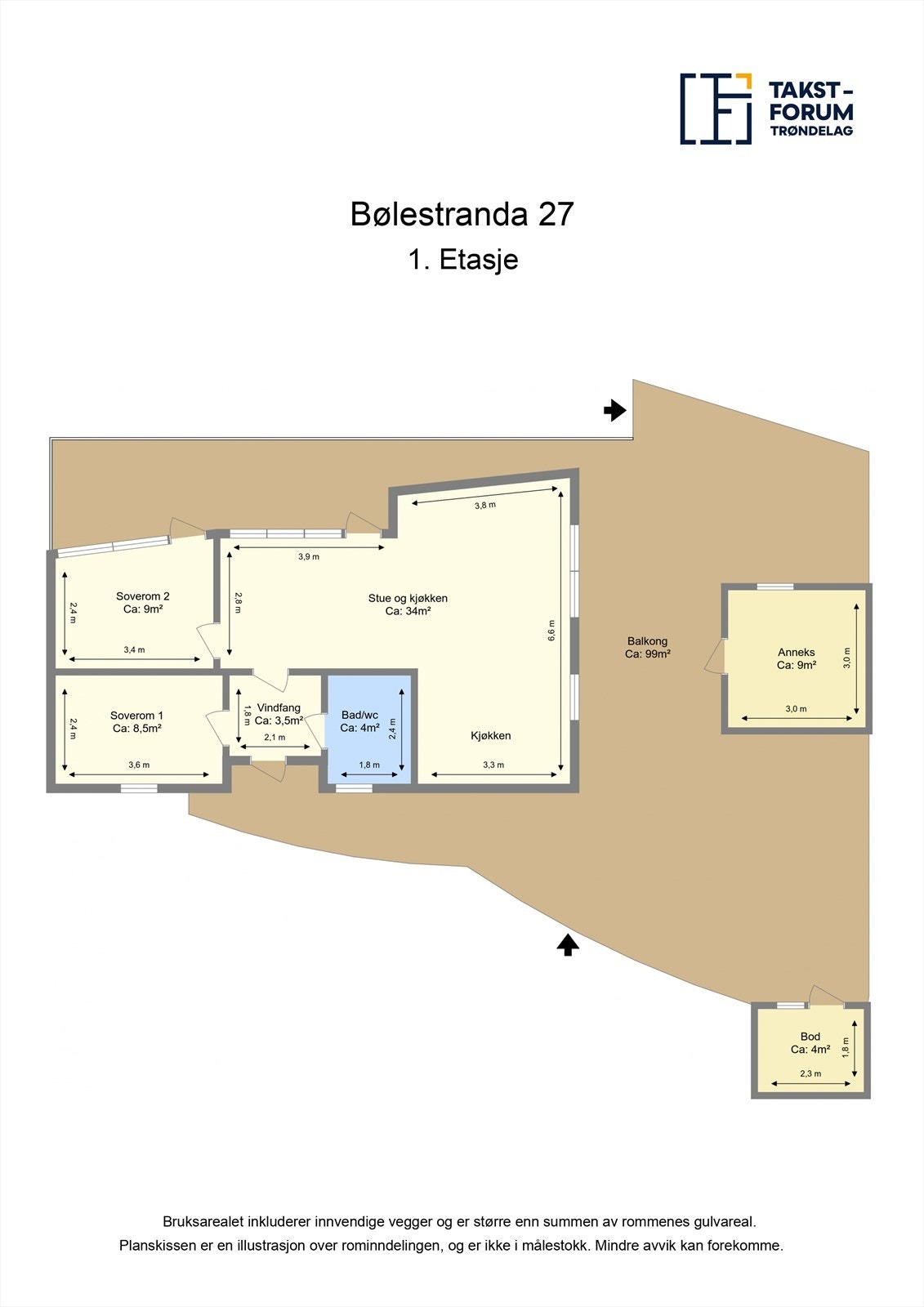 Planskisse. Galleribilde