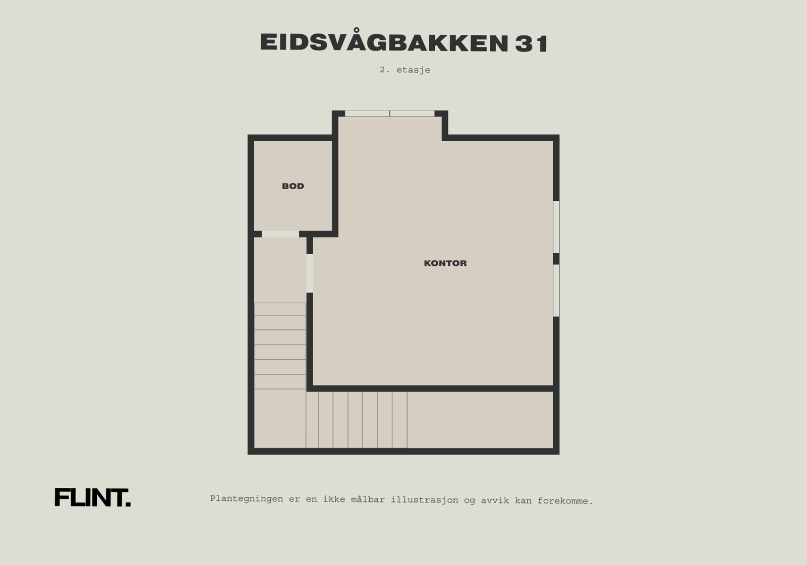 Plantegning garasje 2.etasje Galleribilde