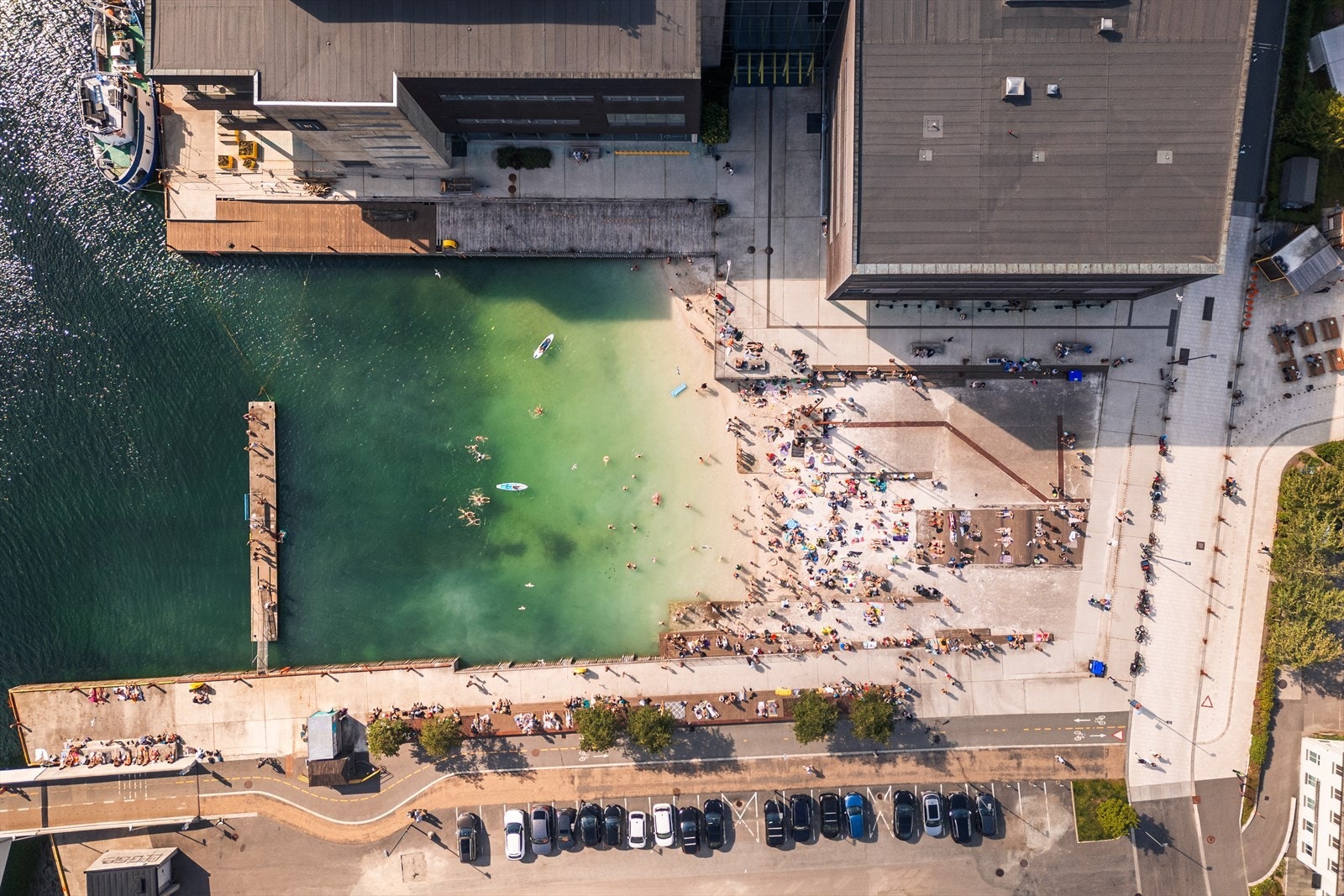 Flotte tur- og rekreasjonsmuligheter i området, som Løvstakken og badestrand ved BI. Galleribilde