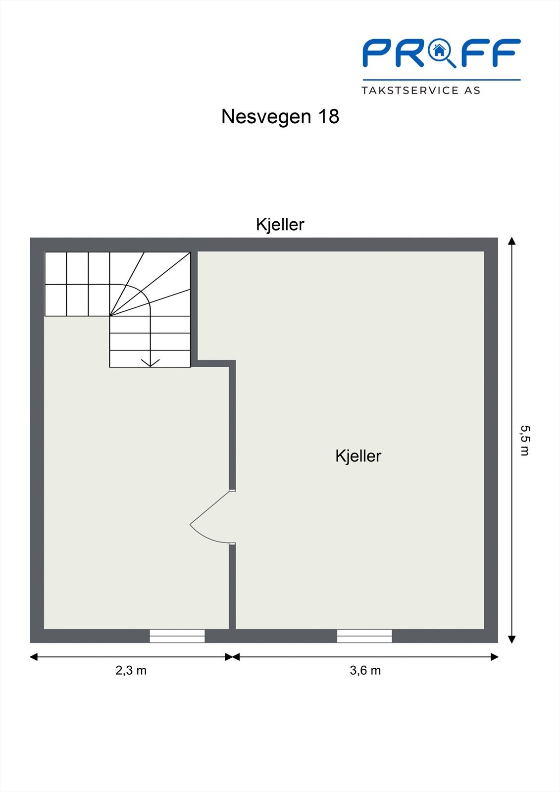 Plantegning - kjeller. Galleribilde