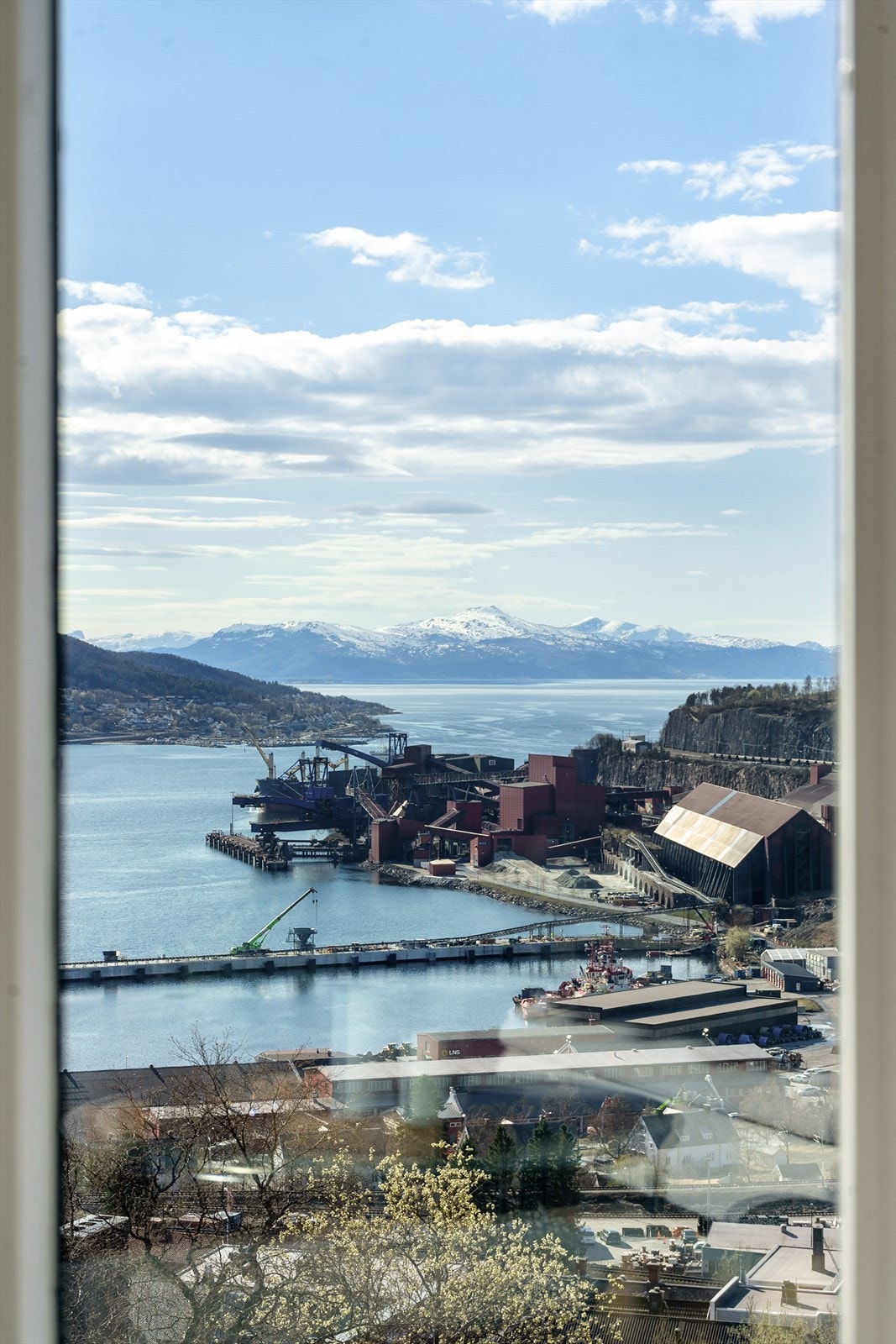 Fabelaktig utsikt over Narvik havn og Ofotfjorden. Galleribilde