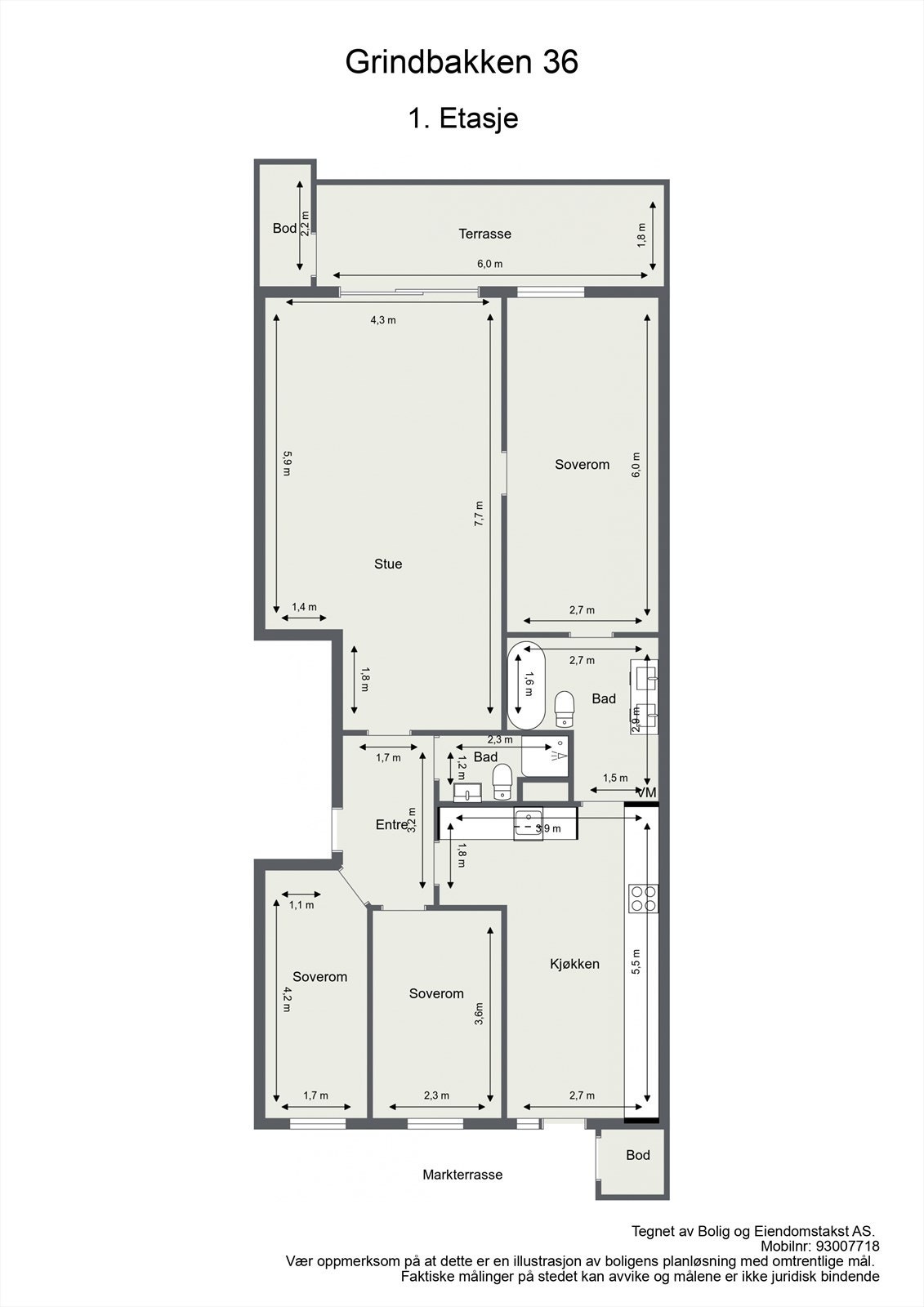 Plantegning Galleribilde