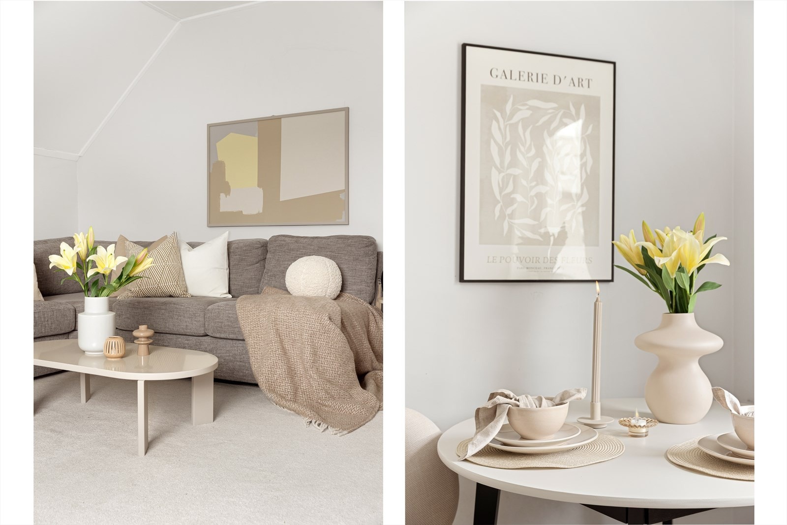 Leiligheten er som et hvit lerret - her har du mulighet for å forme din egen bolig. Galleribilde