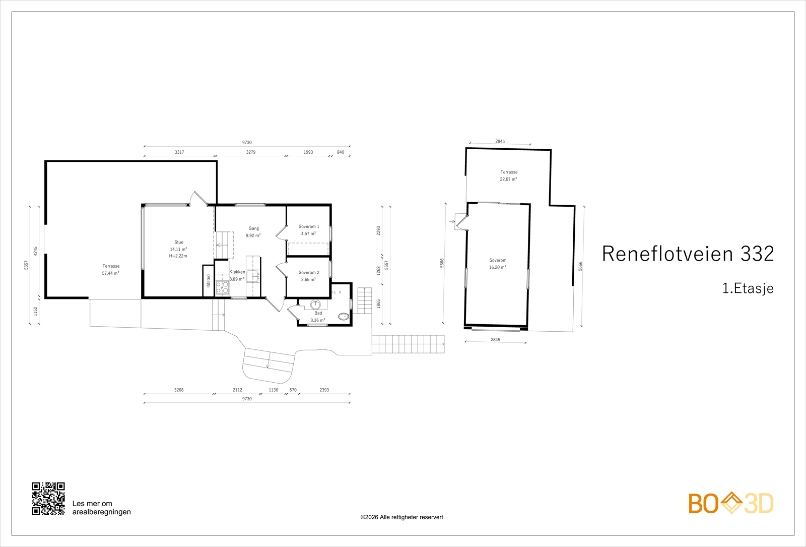 Plantegning Galleribilde