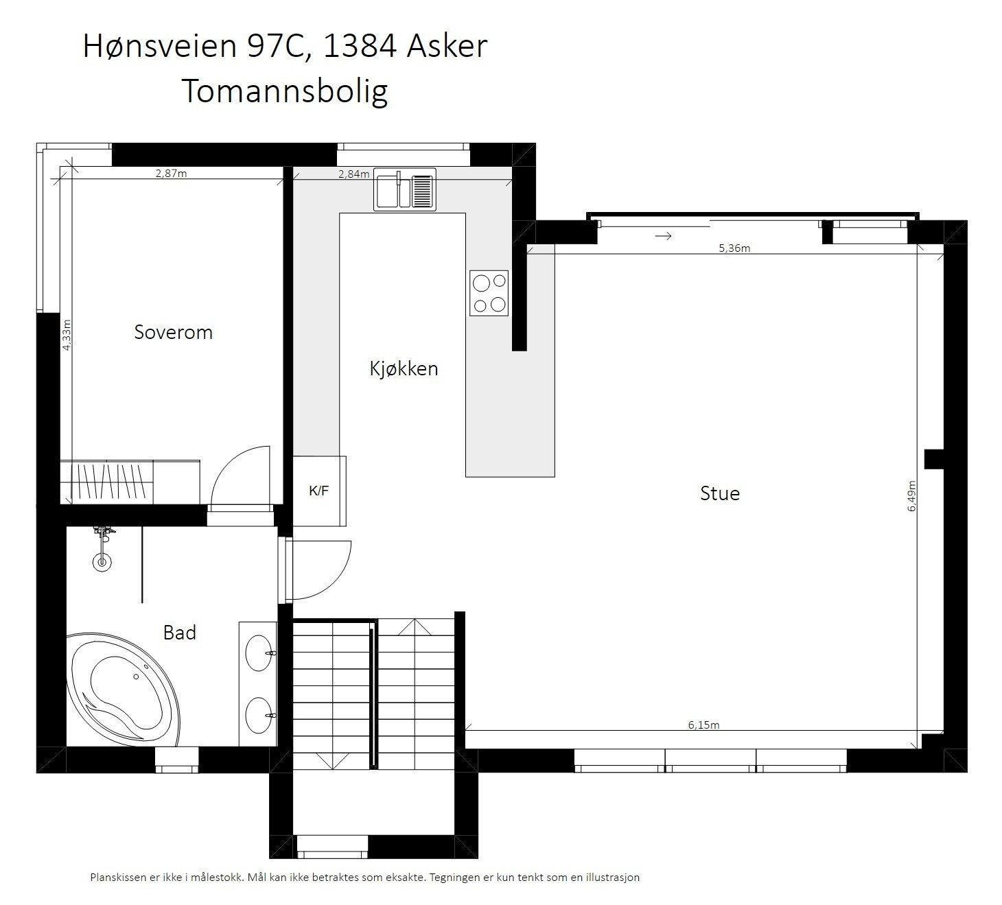 Plantegning 1. etasje. Galleribilde