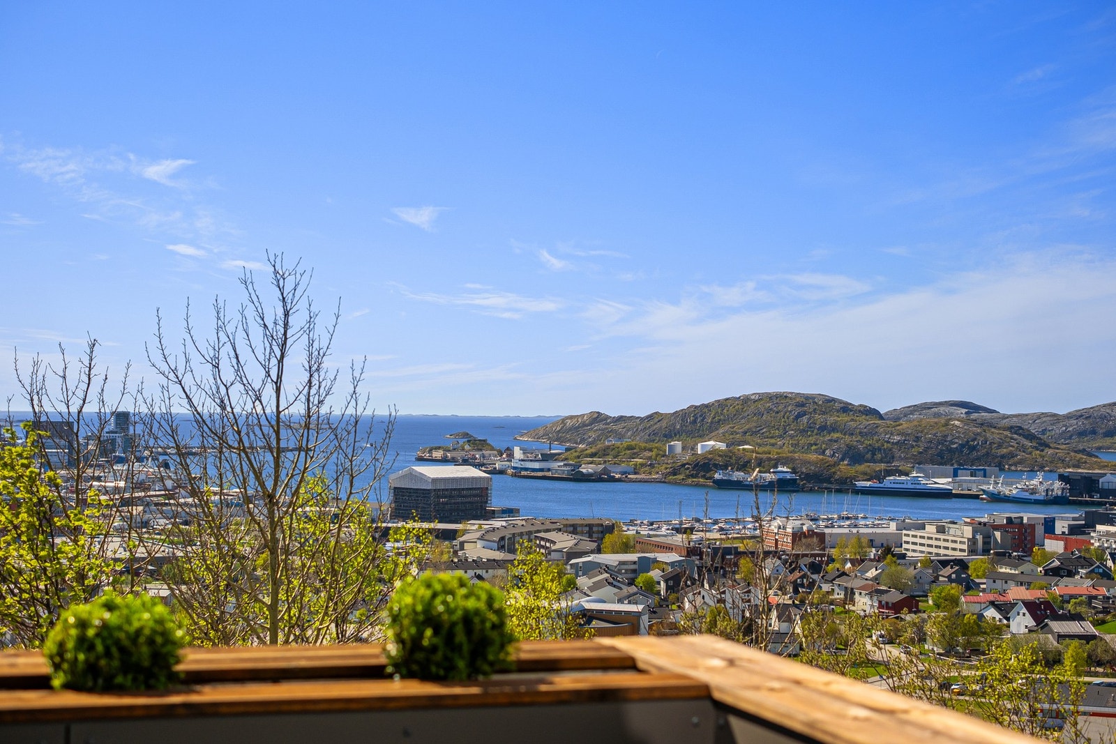 Utsikt mot innseilingen til Bodø. Galleribilde