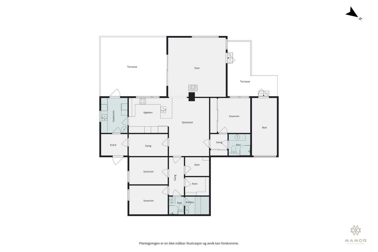 Plantegning Galleribilde