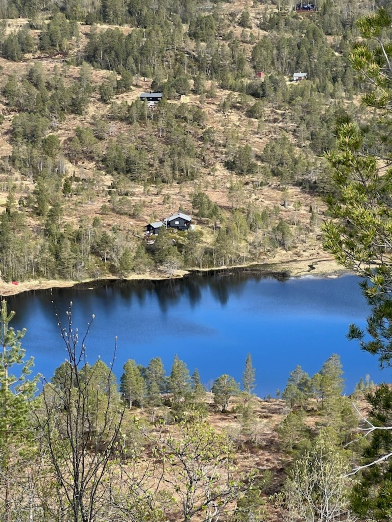 Privat foto. Hytten ligger meget fint i starten av Kleppvatnet. Galleribilde