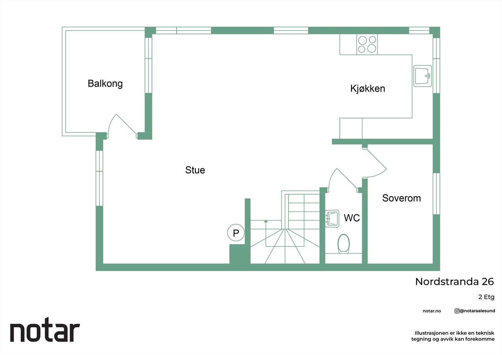 Plantegning 2. etasje Galleribilde