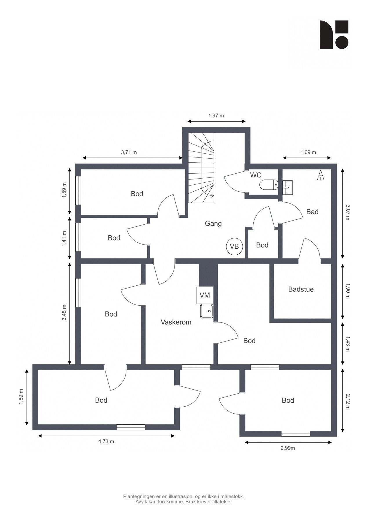 Plantegning Galleribilde