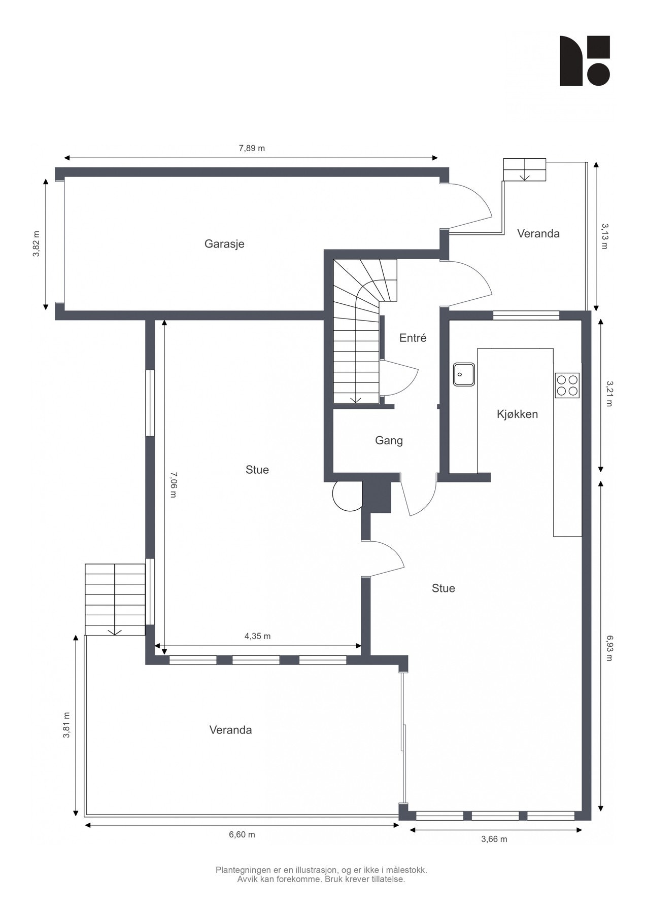 Plantegning Galleribilde