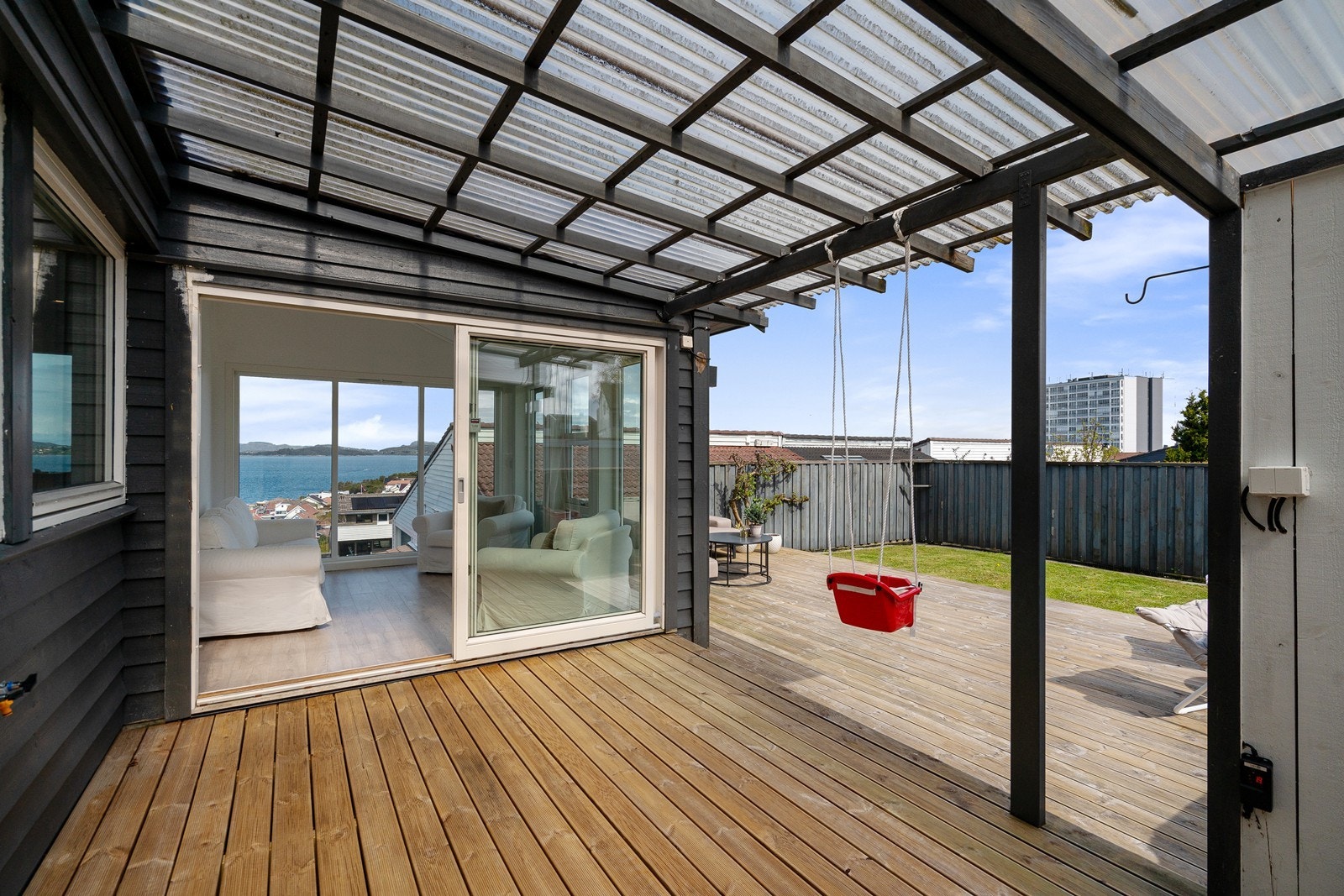 Overbygd terrasse Galleribilde