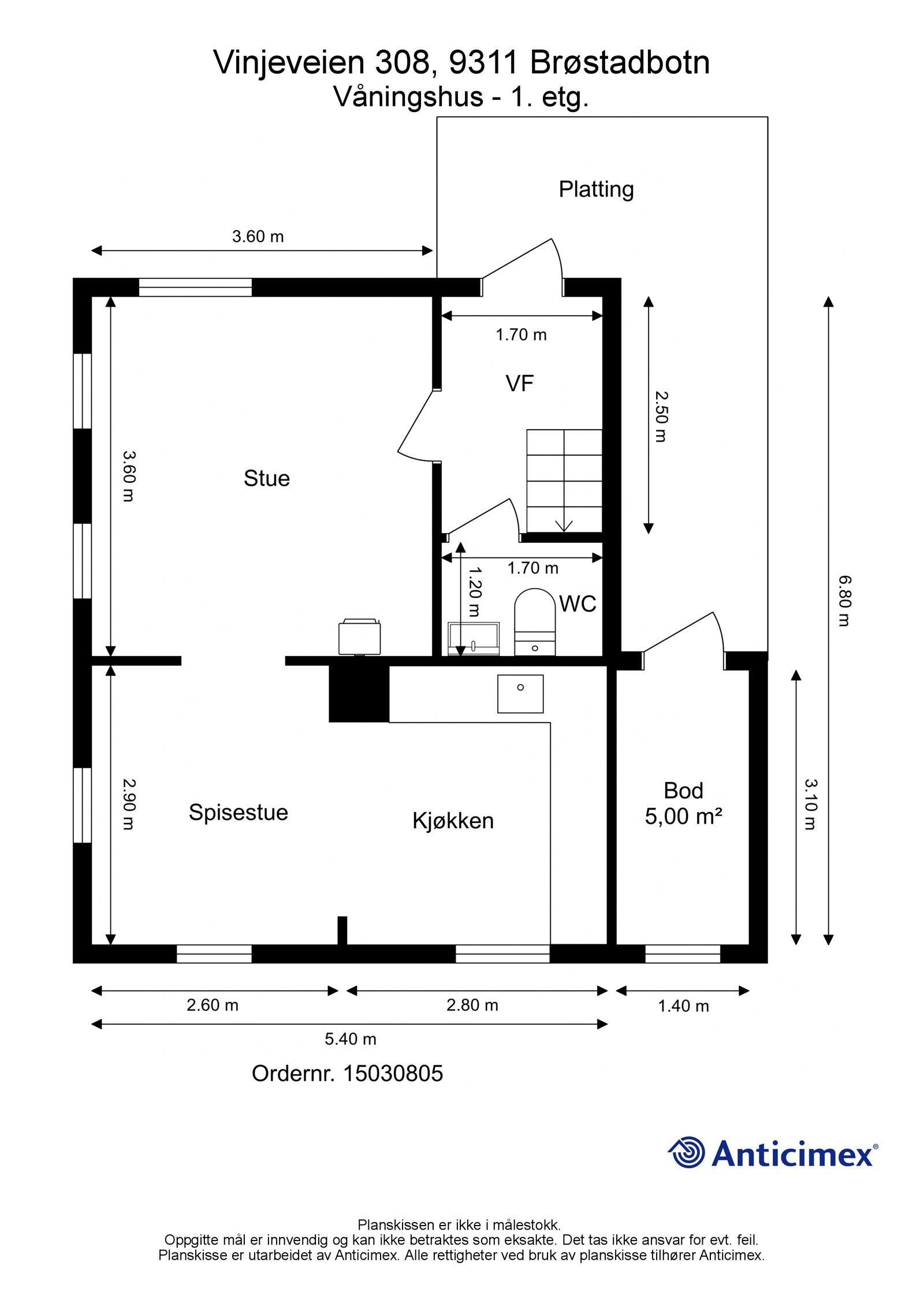 Plantegning 1.etasje Galleribilde