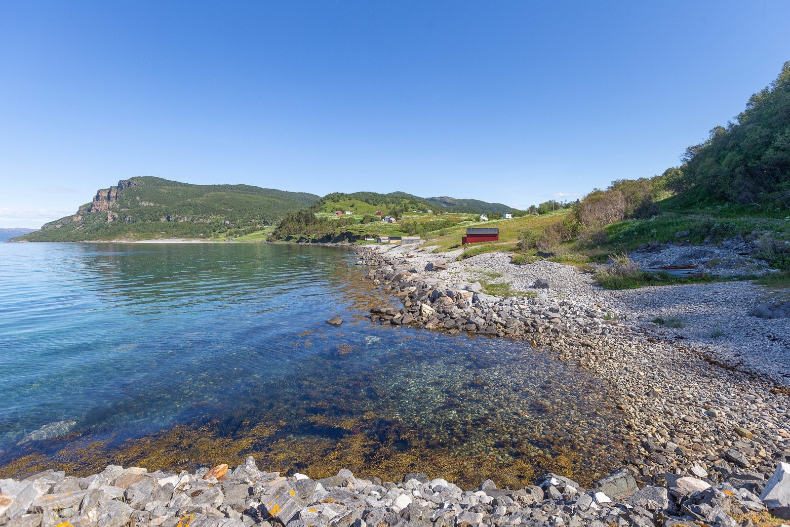 Fra molo mot Vinje Galleribilde