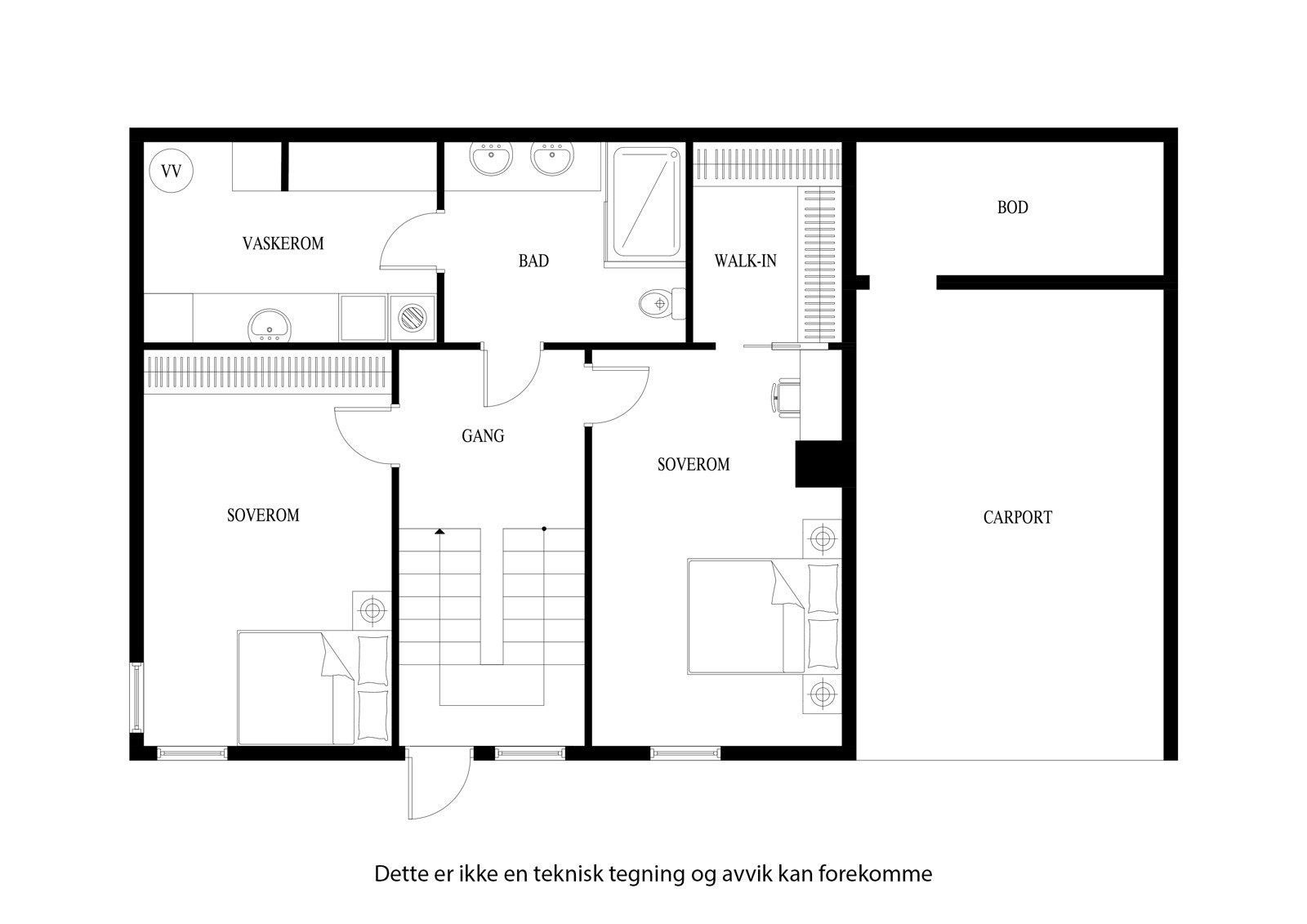 Plantegning underetasjen Galleribilde