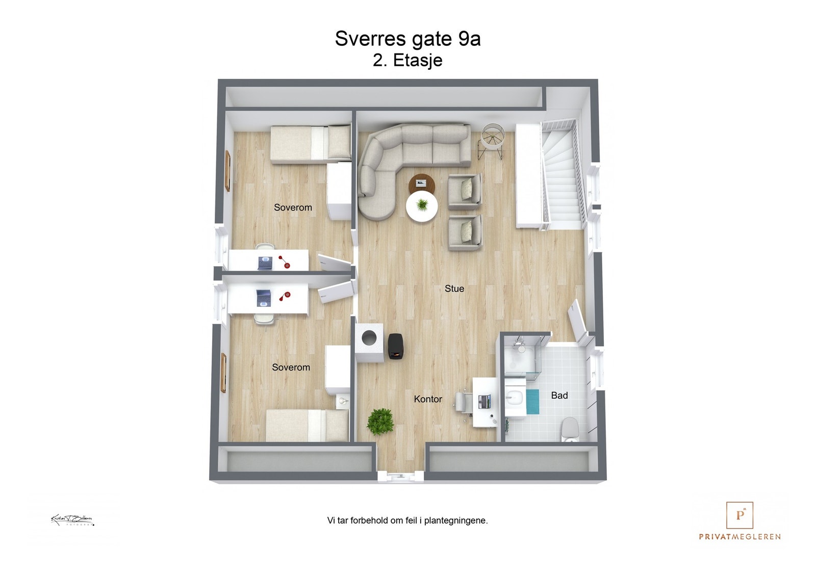Plantegning 2. etasje Galleribilde