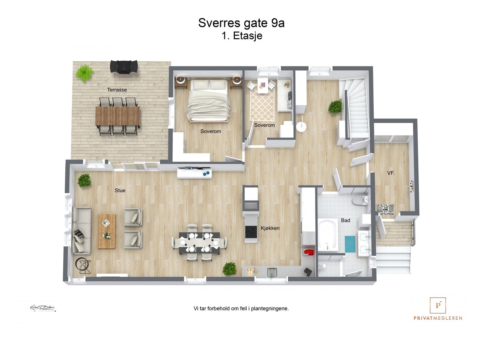 Plantegning 1. etasje Galleribilde