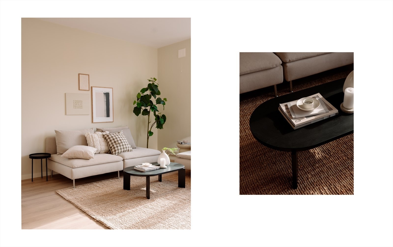 Stuen har god plass til sofa med tilhørende møblement. Galleribilde