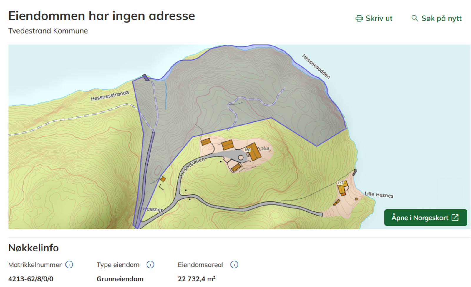 Gnr/ bnr 62/ 8 - tomt 2. Eiendommene selges samlet. Galleribilde