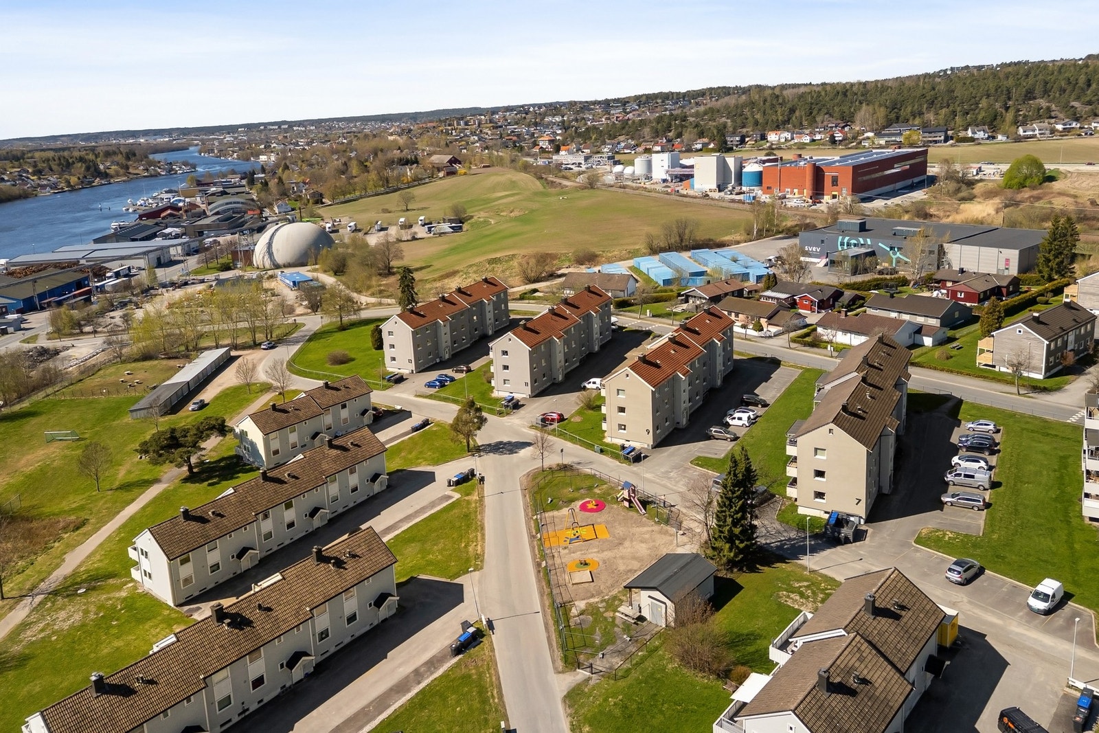 Herfra er det enkel adkomst til det meste. Galleribilde