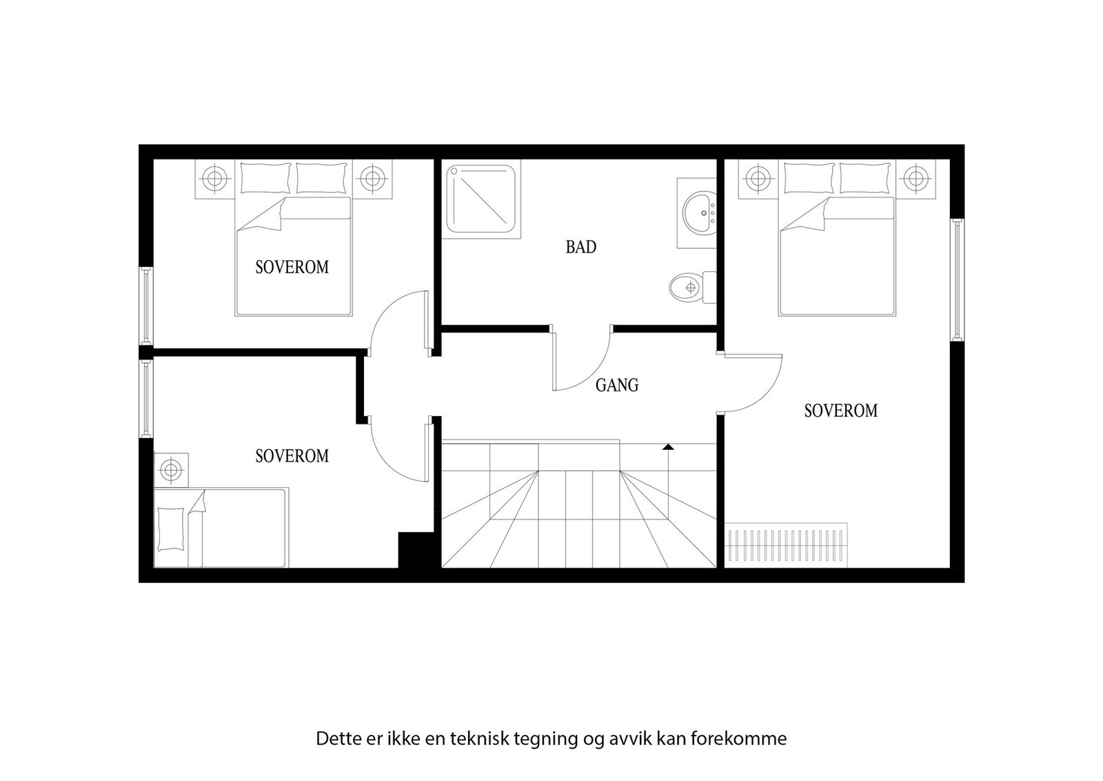 Alternativ plantegning 2. etasje Galleribilde