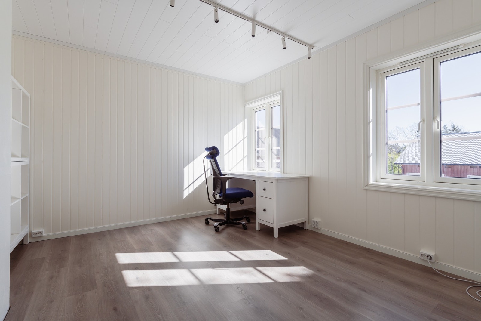 Ett av rommene brukes i dag som kontor. Galleribilde