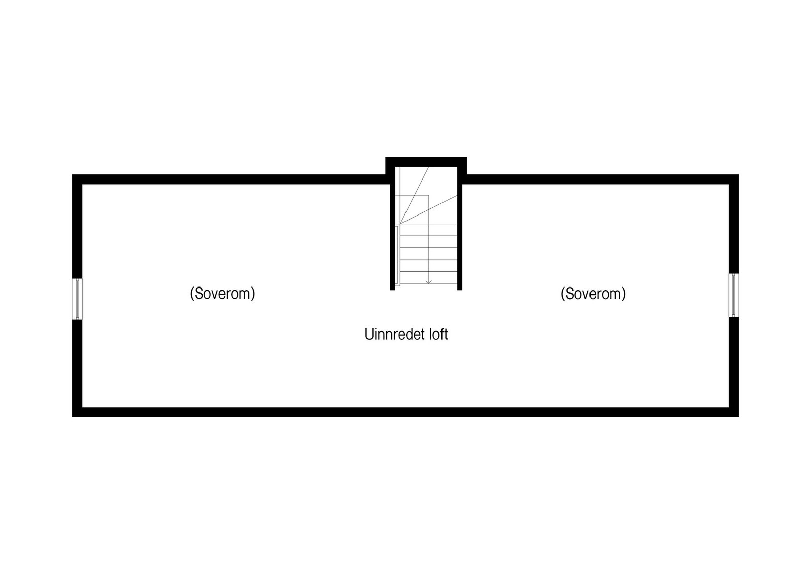 Plantegning loft. Galleribilde