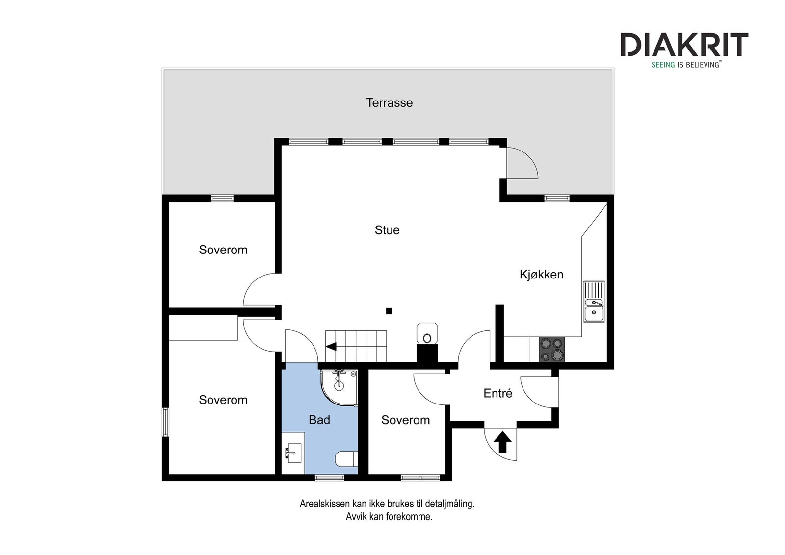 Plantegning 1. etasje Galleribilde