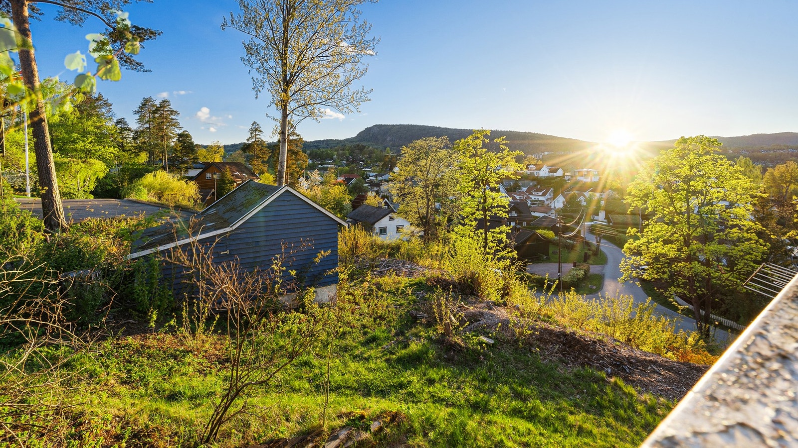 Et lite uthus i hagen Galleribilde