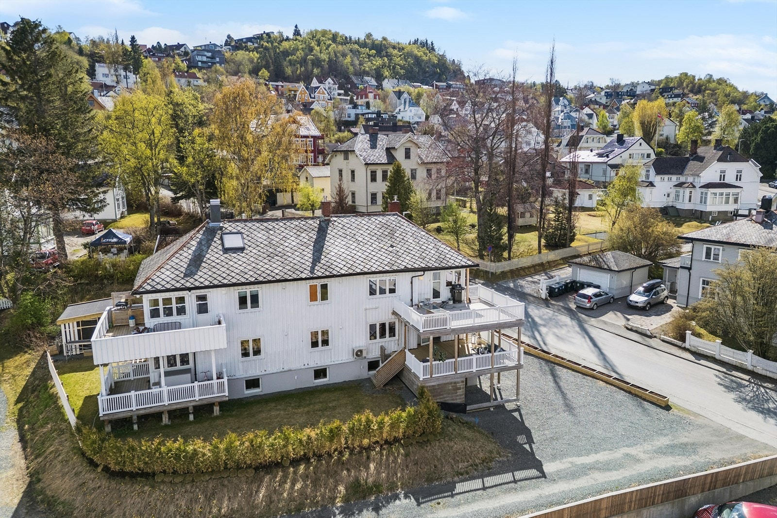 Dronebilde fra området. Galleribilde