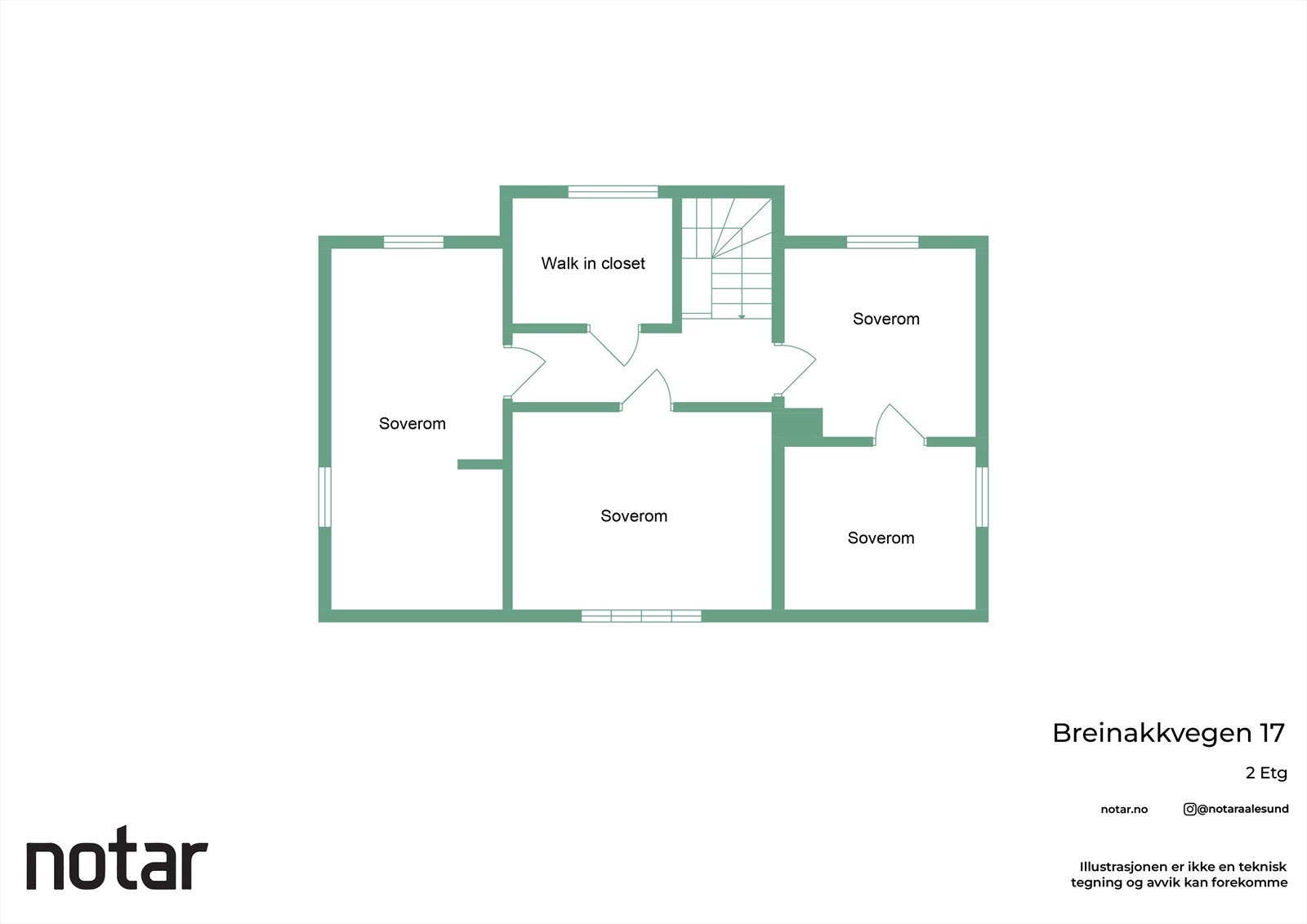 Planskisse av 2.etasje Galleribilde