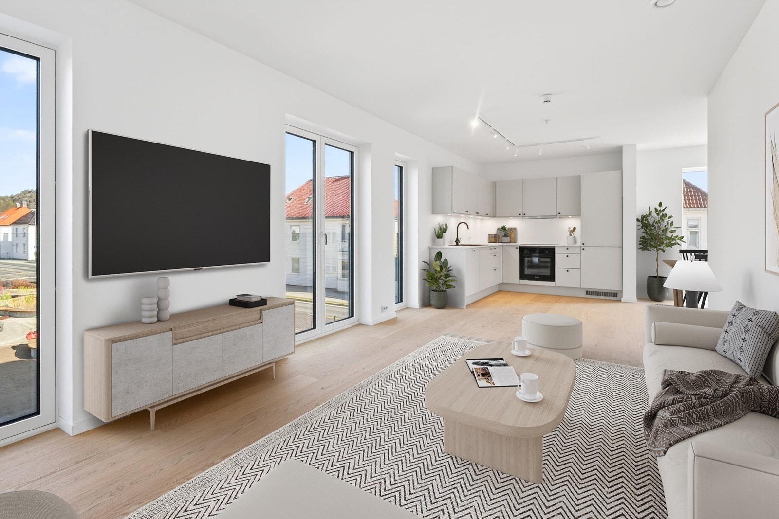 Velkommen til Møllevannsveien 16! (digital styling) Galleribilde