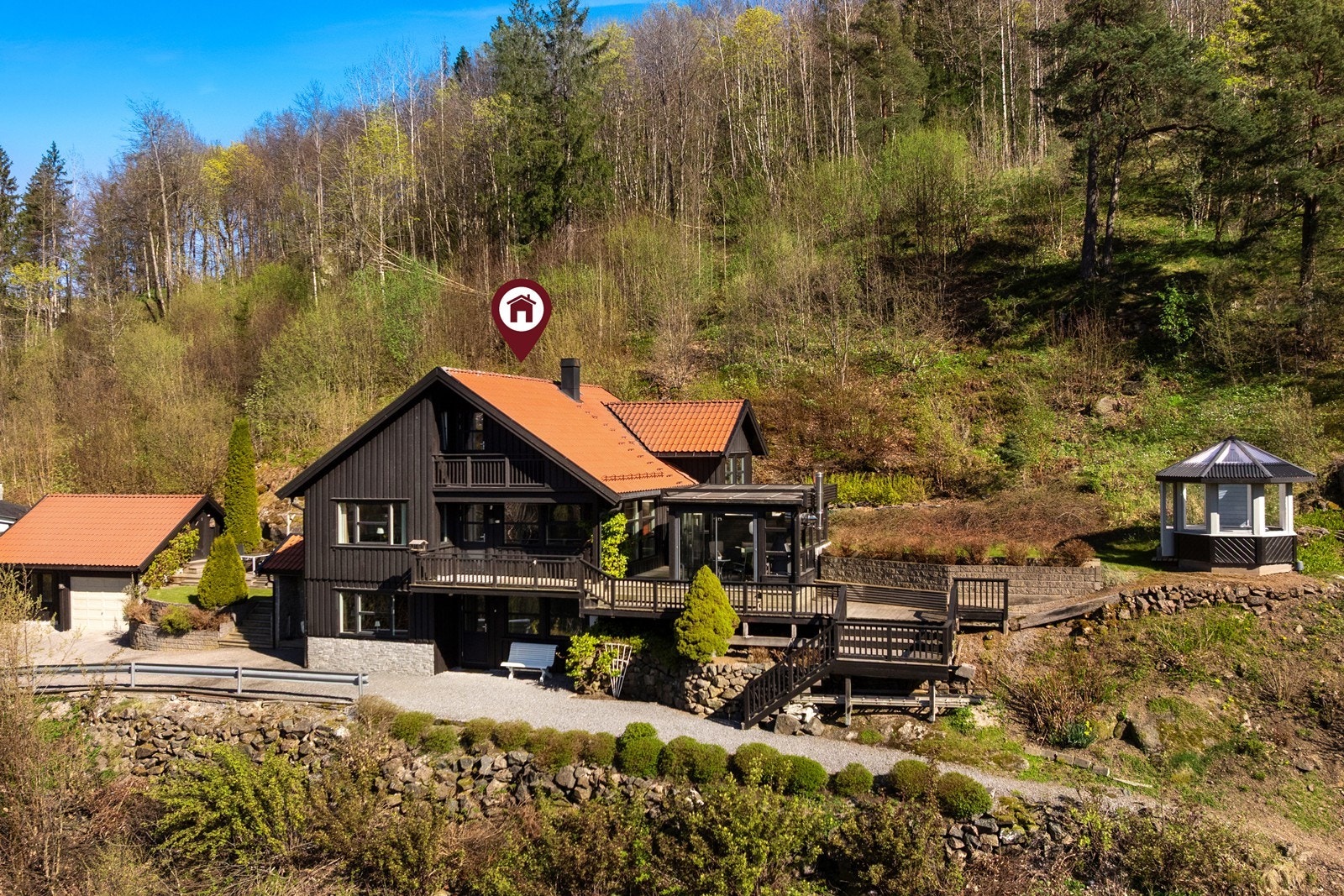 Dronefoto Galleribilde