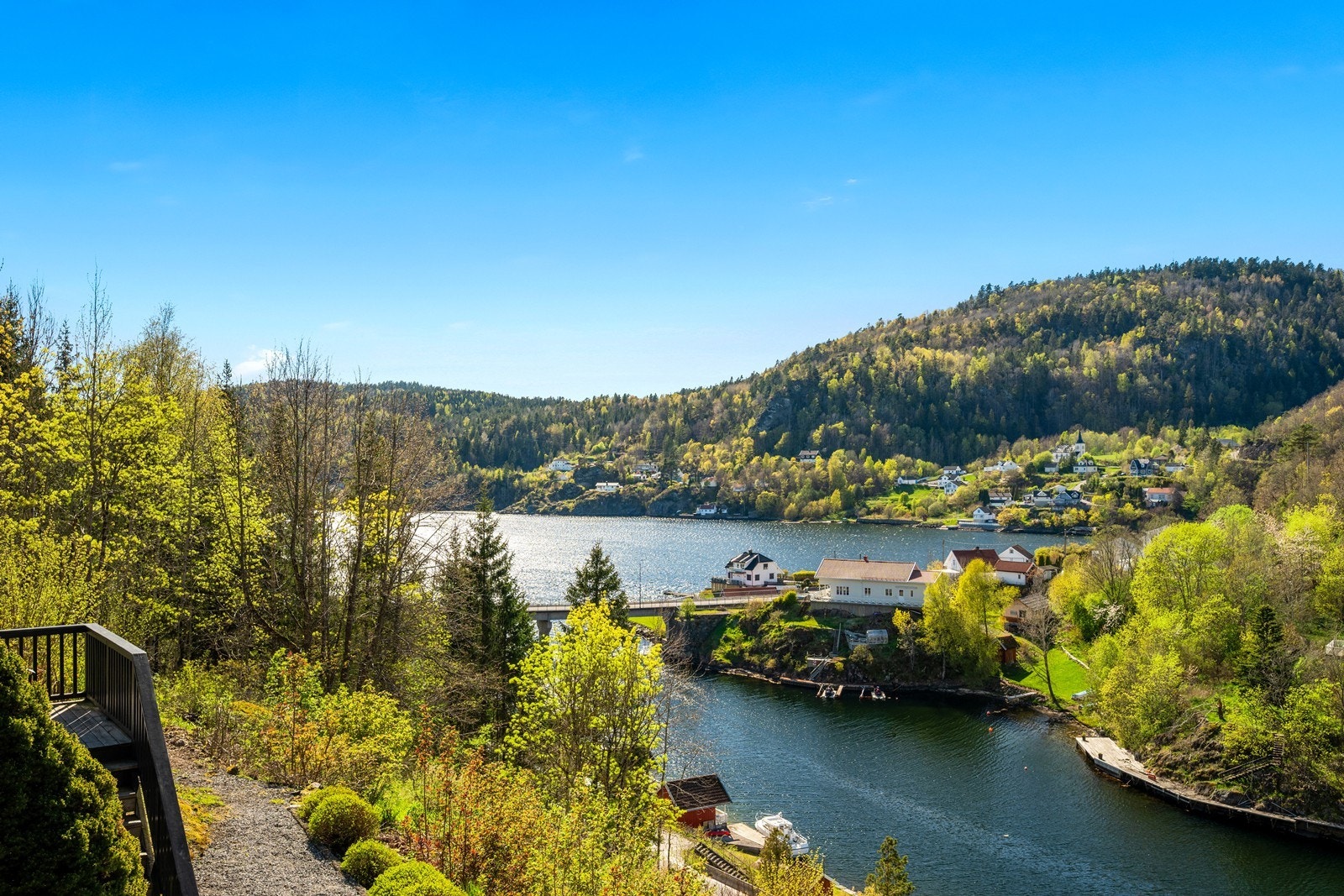 Utsikt fra terrasse Galleribilde