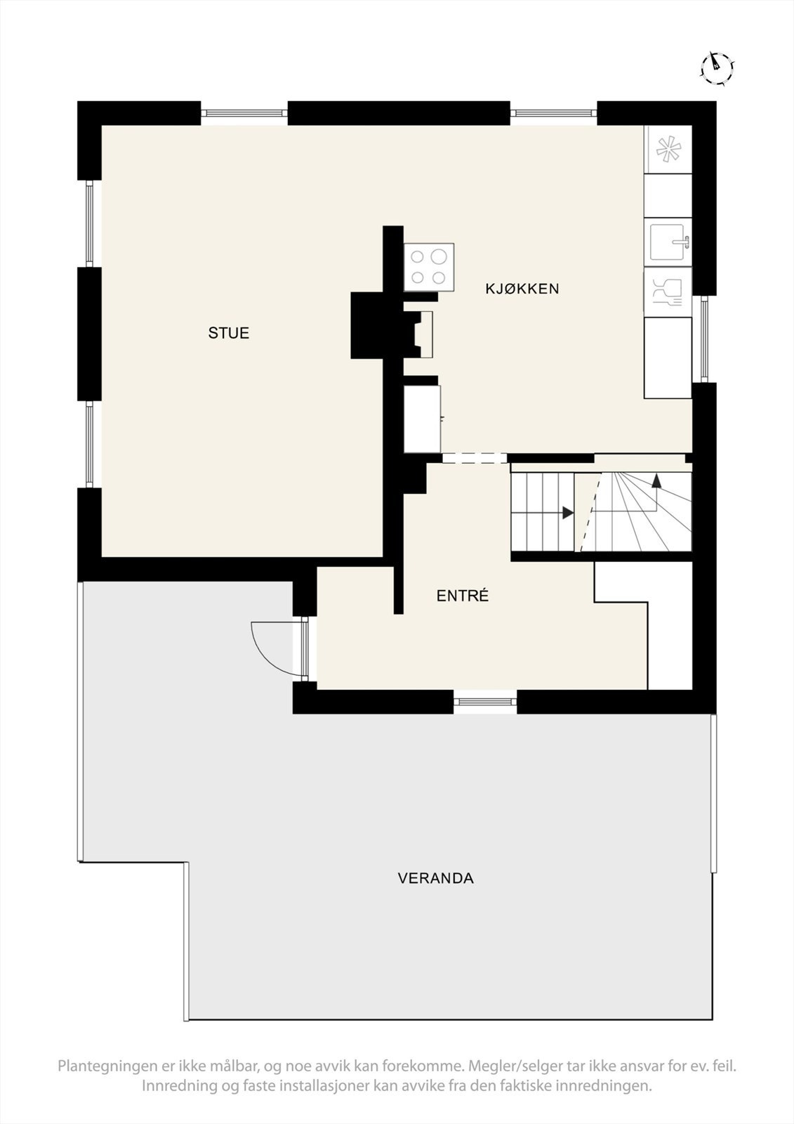 Plantegning - 1.etg. Galleribilde