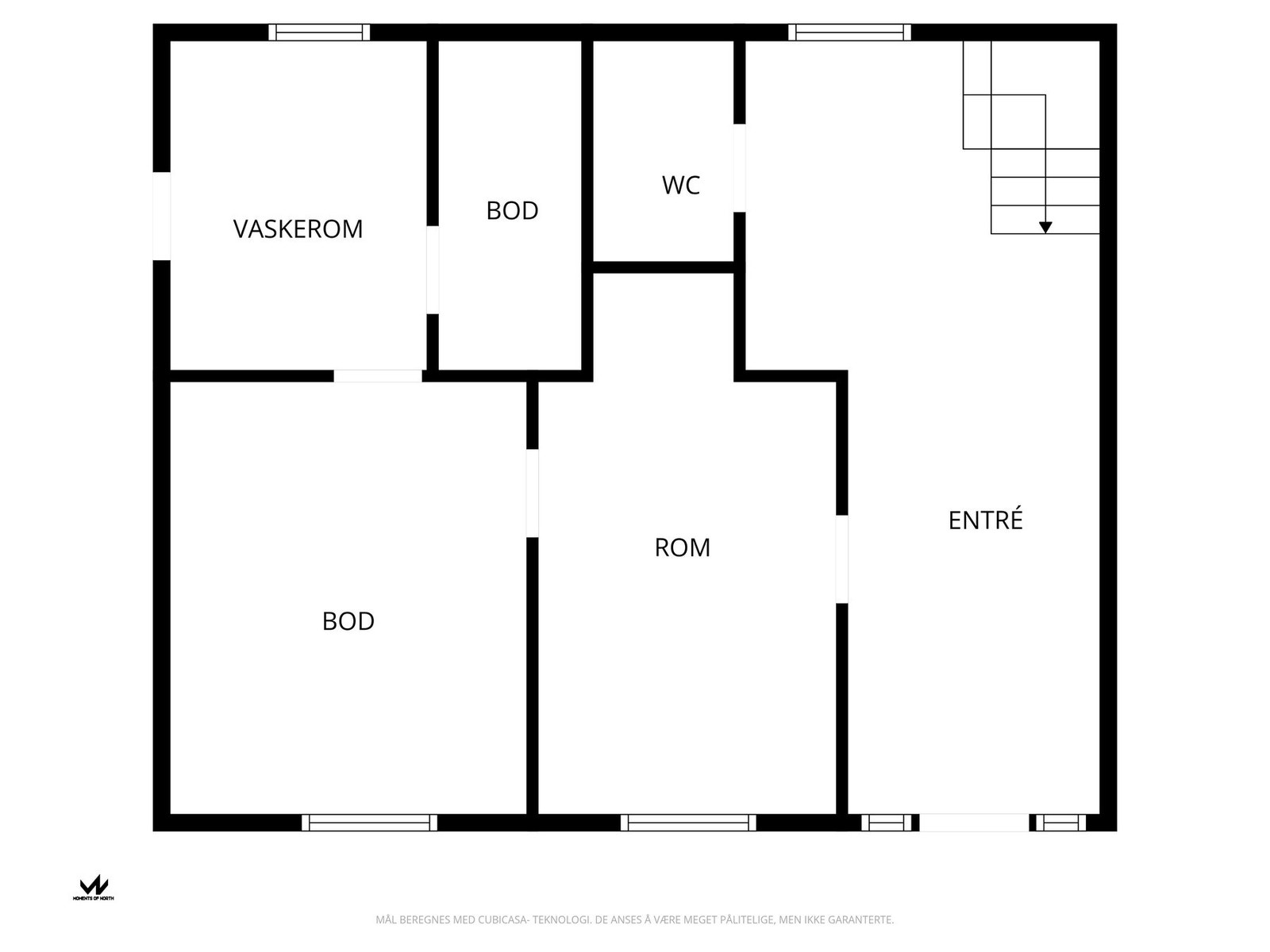 Plantegning underetasje. Galleribilde
