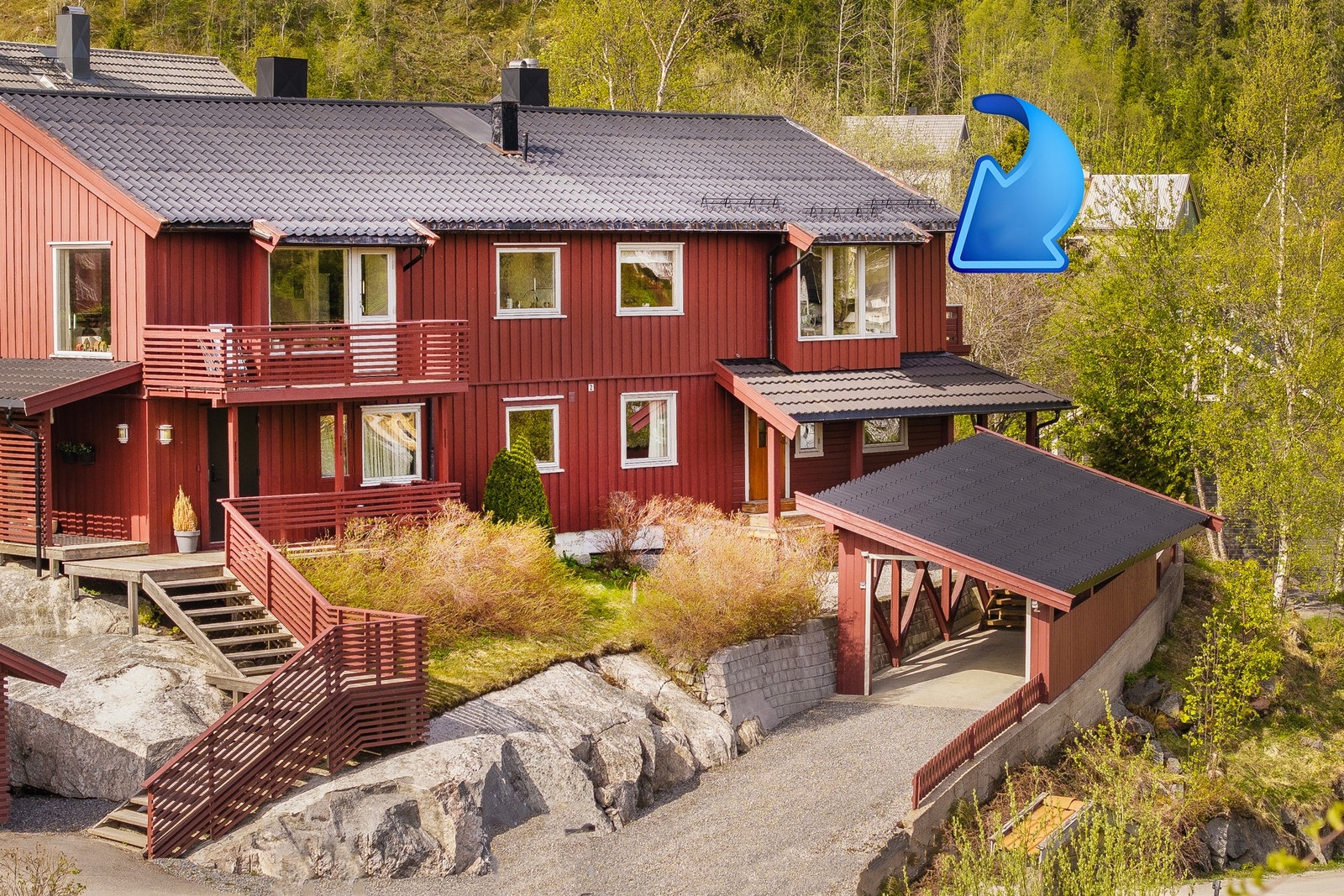 EiendomsMegler 1 v/Henrik Fjær Tausvik har gleden av å presentere Bergstien 2! Foto: Martin Hågensen Galleribilde