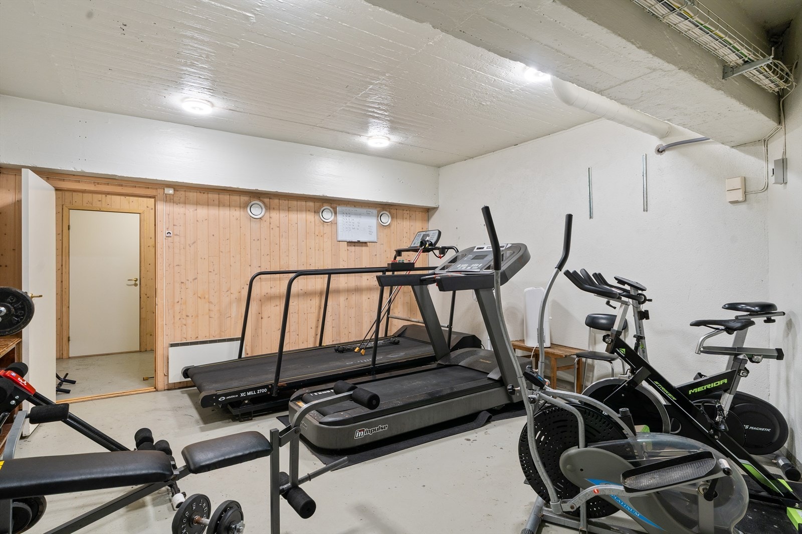 Sameiet byr på felles treningsrom som fritt kan benyttes av beboerne. Galleribilde
