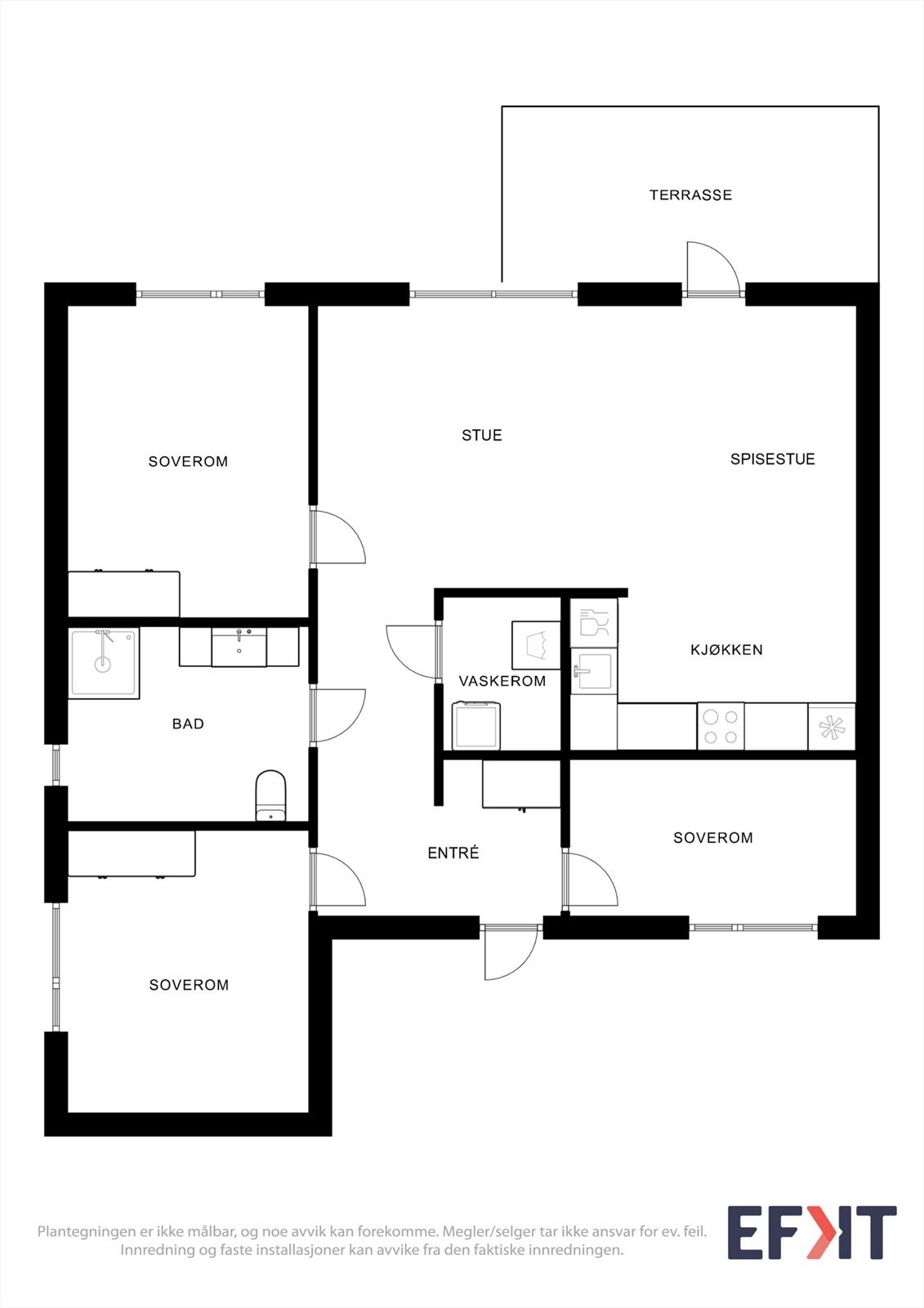 Planteikning 1.etg Galleribilde
