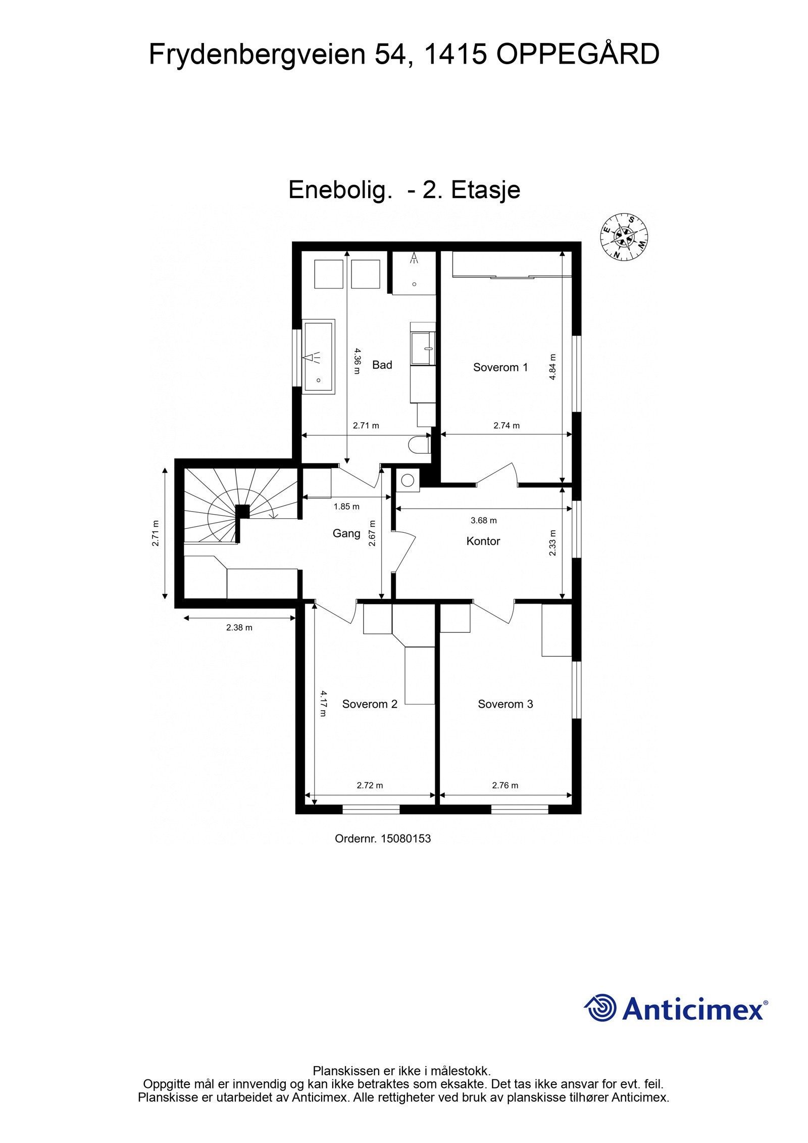 Plantegning 2. etasje Galleribilde
