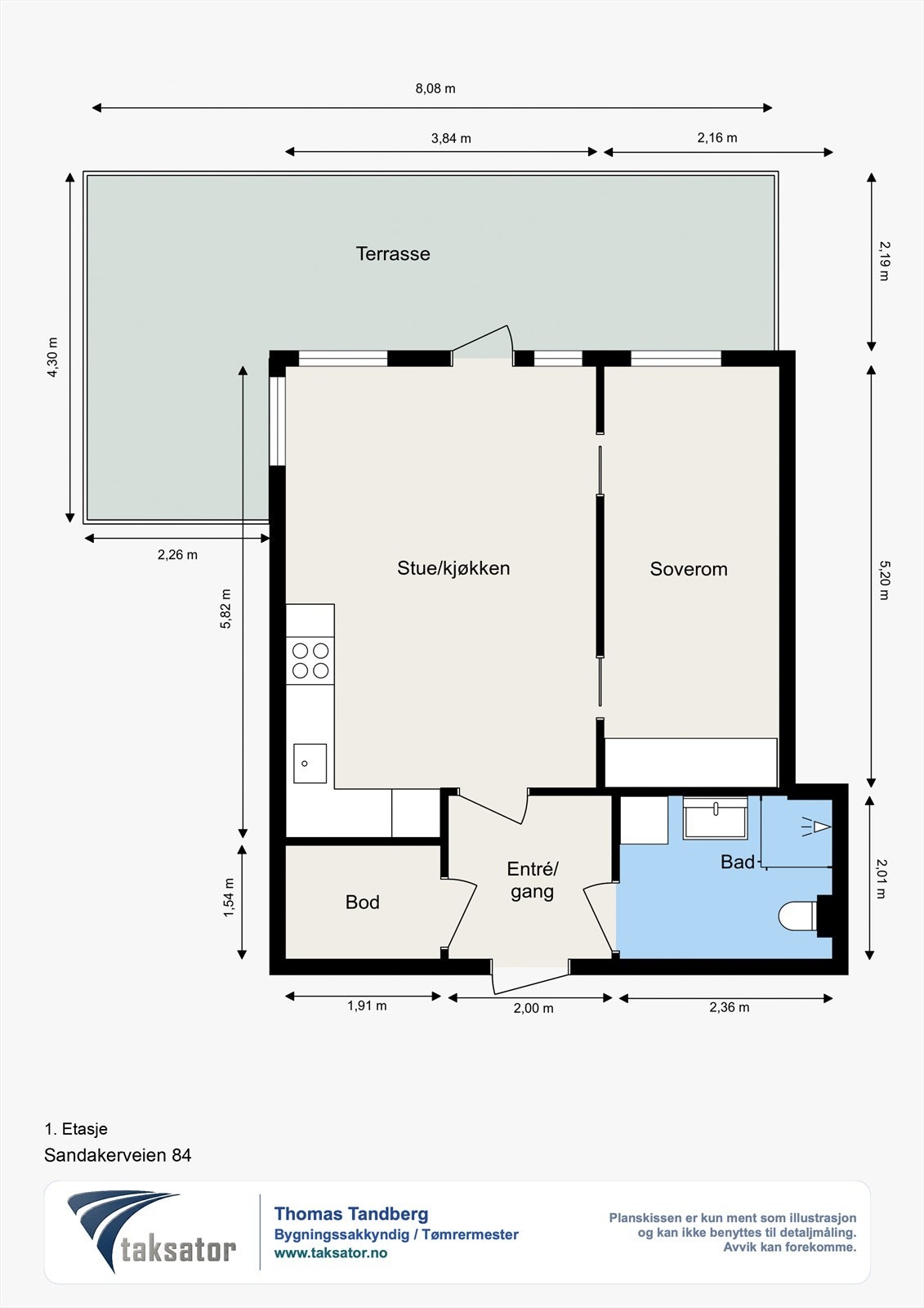Sandakerveien 84 - Plantegning..jpg Galleribilde