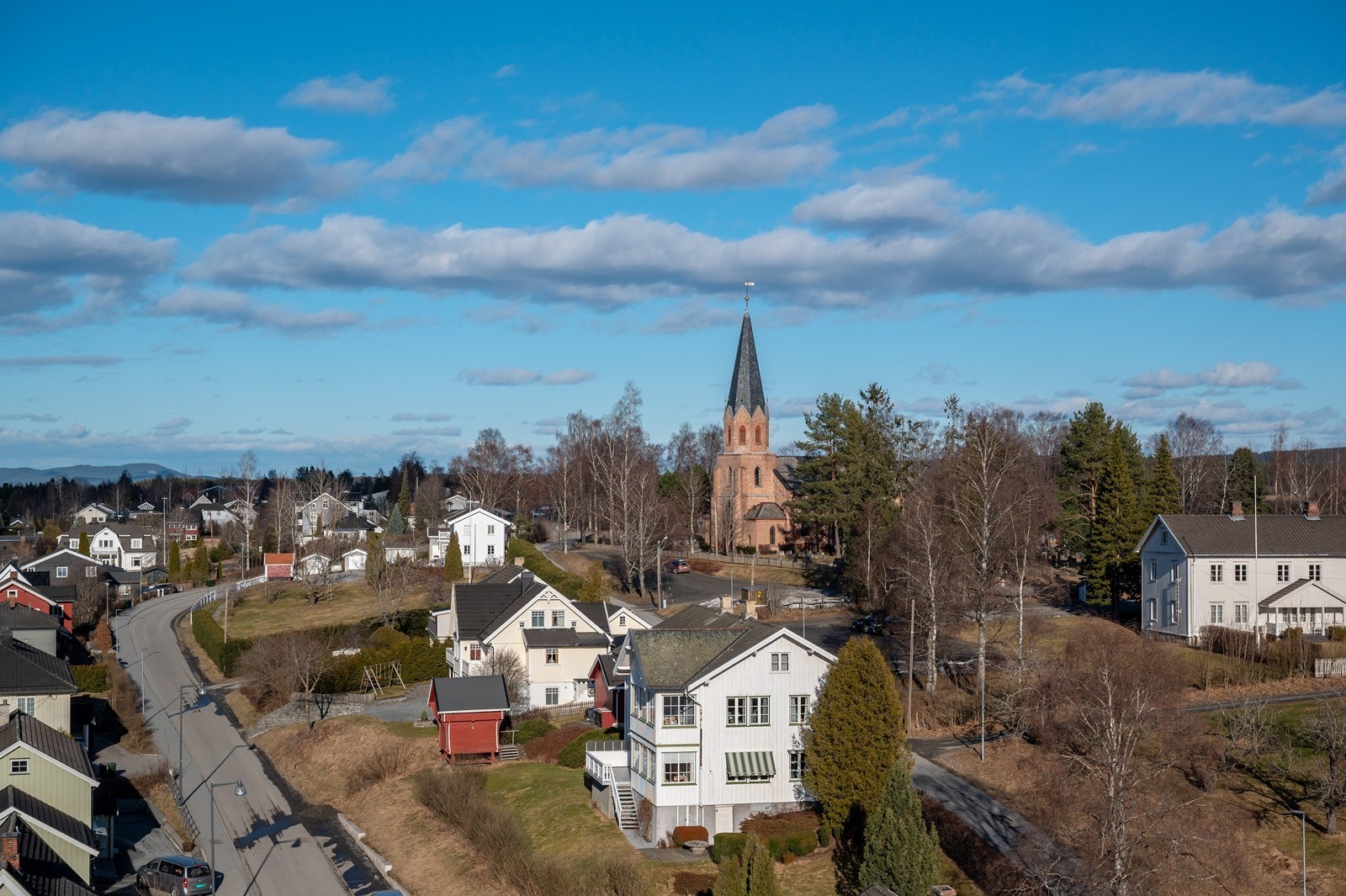 I tillegg ser du de nærliggende sentrumsområdene. Galleribilde