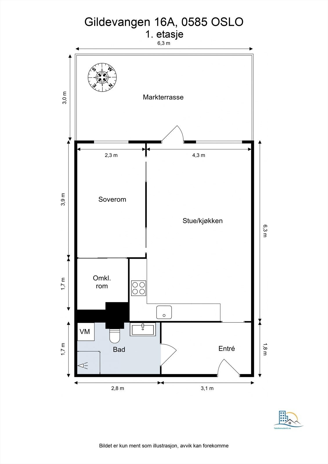 Plantegning Galleribilde