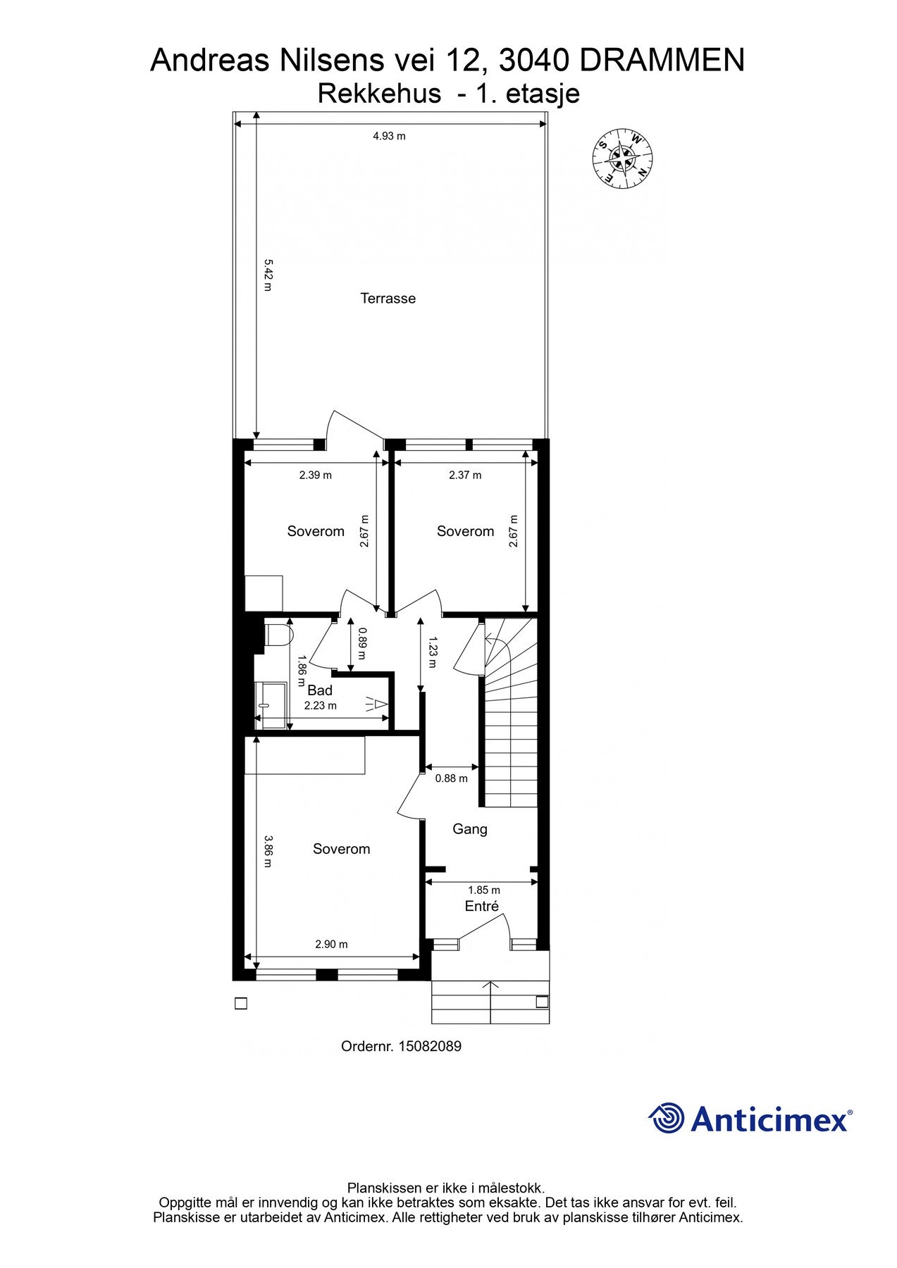 Plantegning 1. etasje Galleribilde