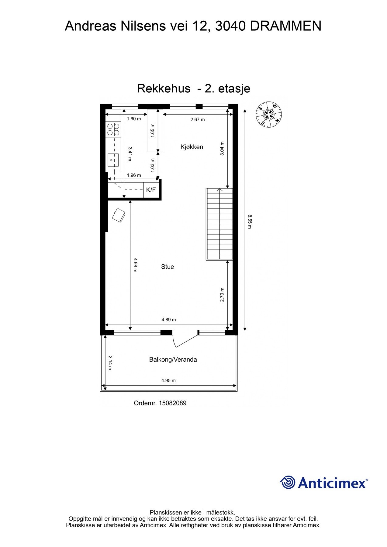 Plantegning 2. etasje Galleribilde