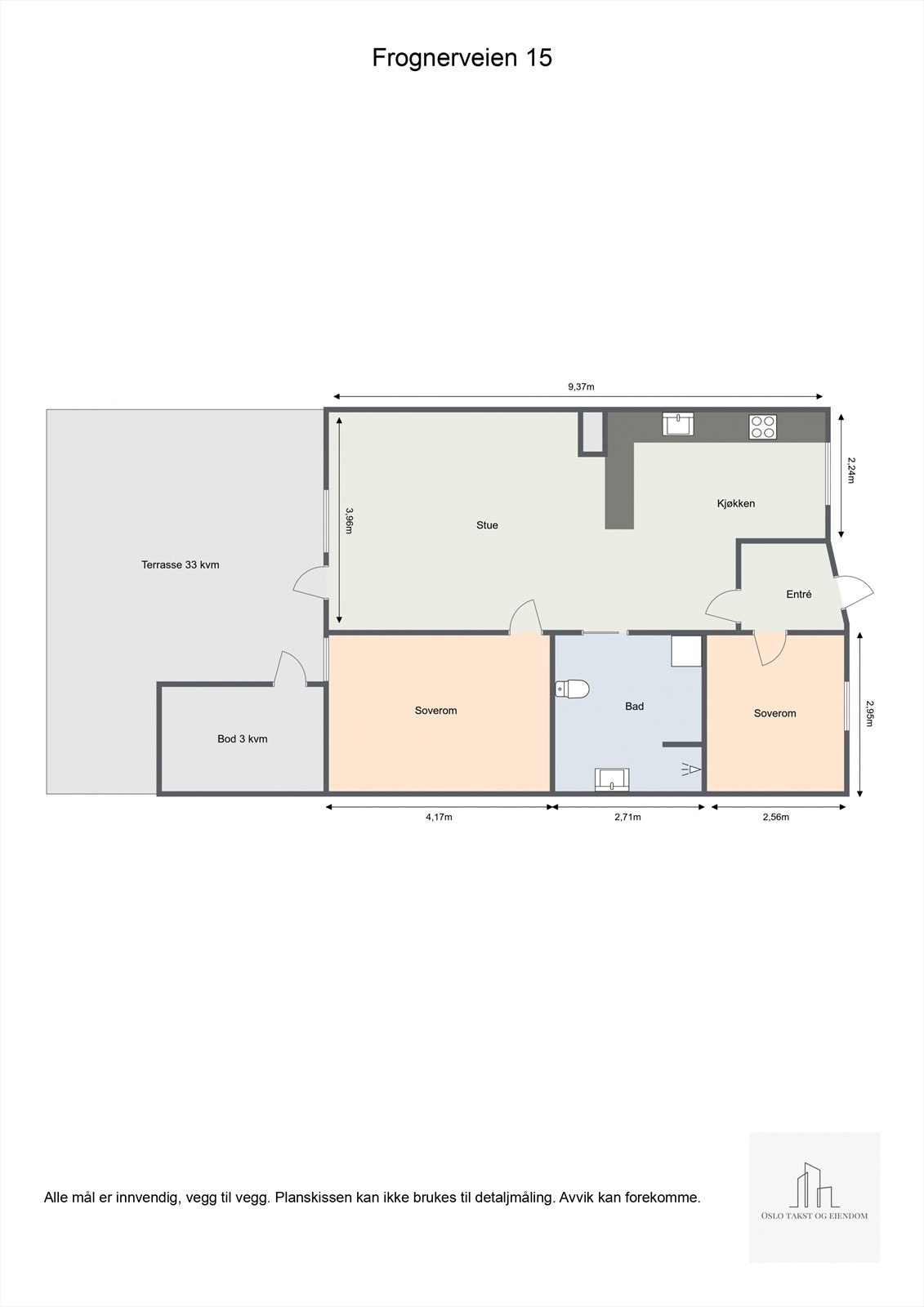 Takstmanns plantegning Galleribilde
