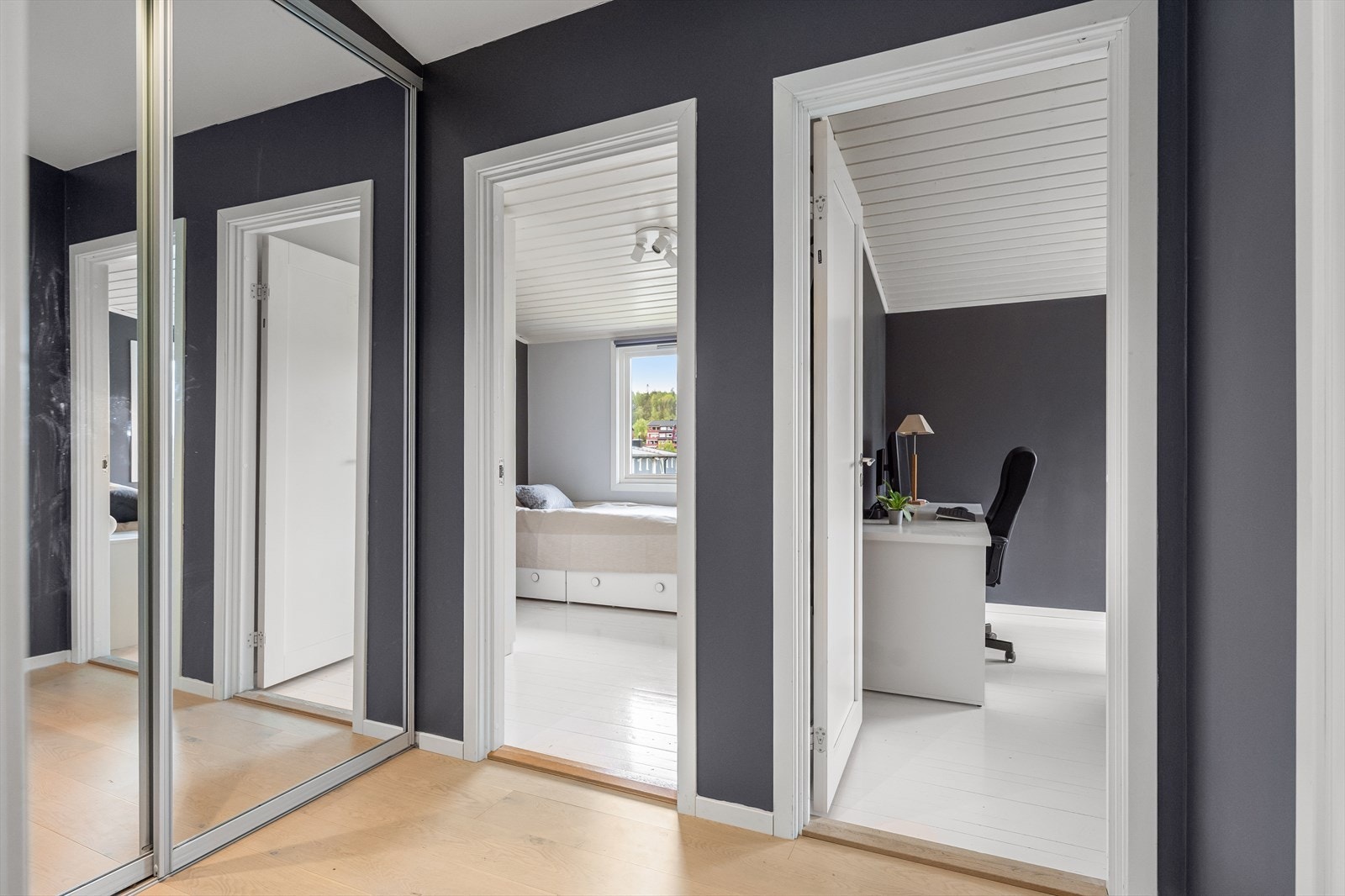 Enkel adkomst til boligens øvrige rom fra entrè. Galleribilde