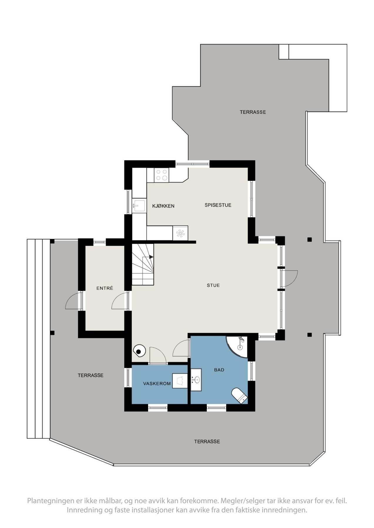 Plantegning 1.etasje Galleribilde